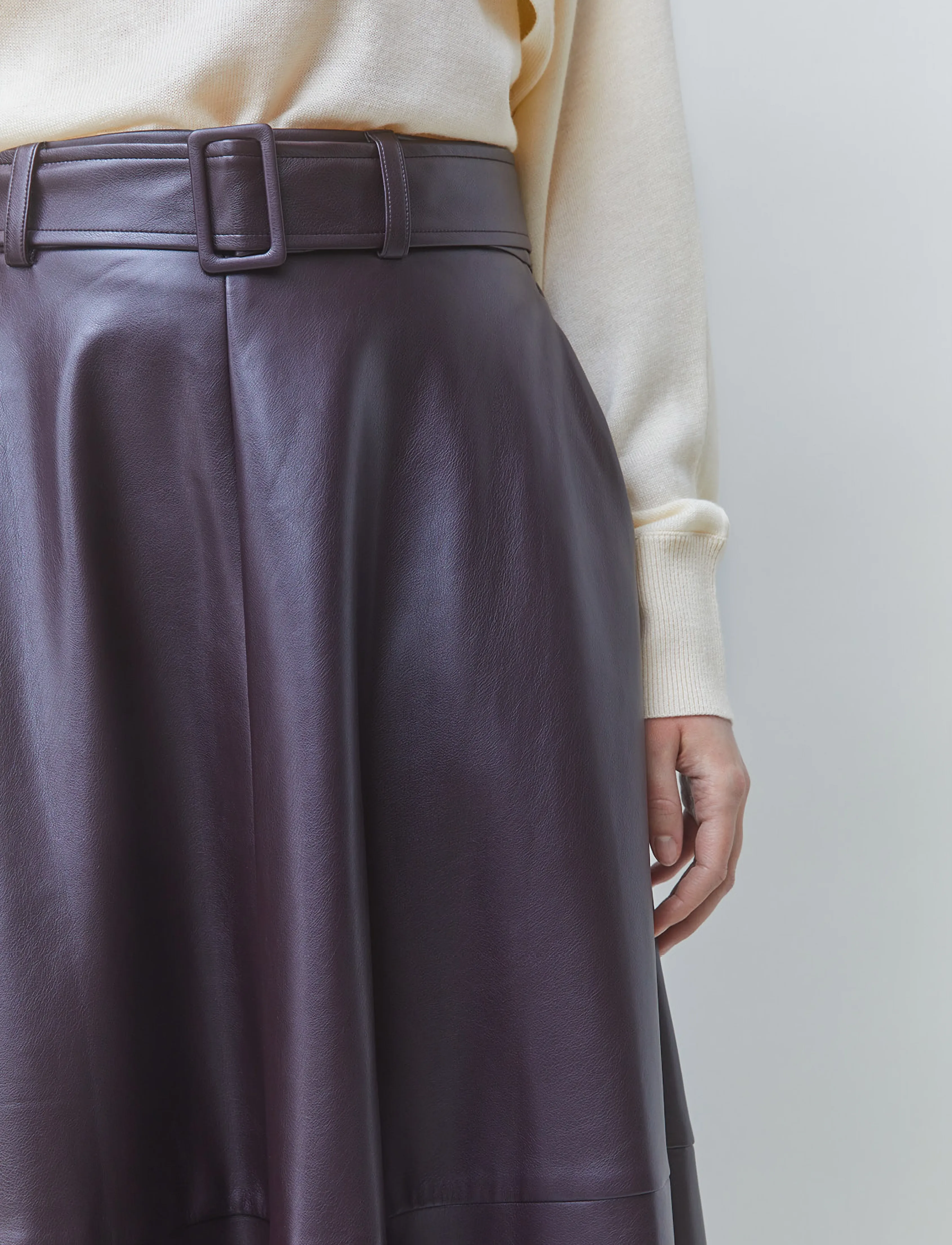 SUNCOO Paris - Fleur - midi skirts - prune - 3