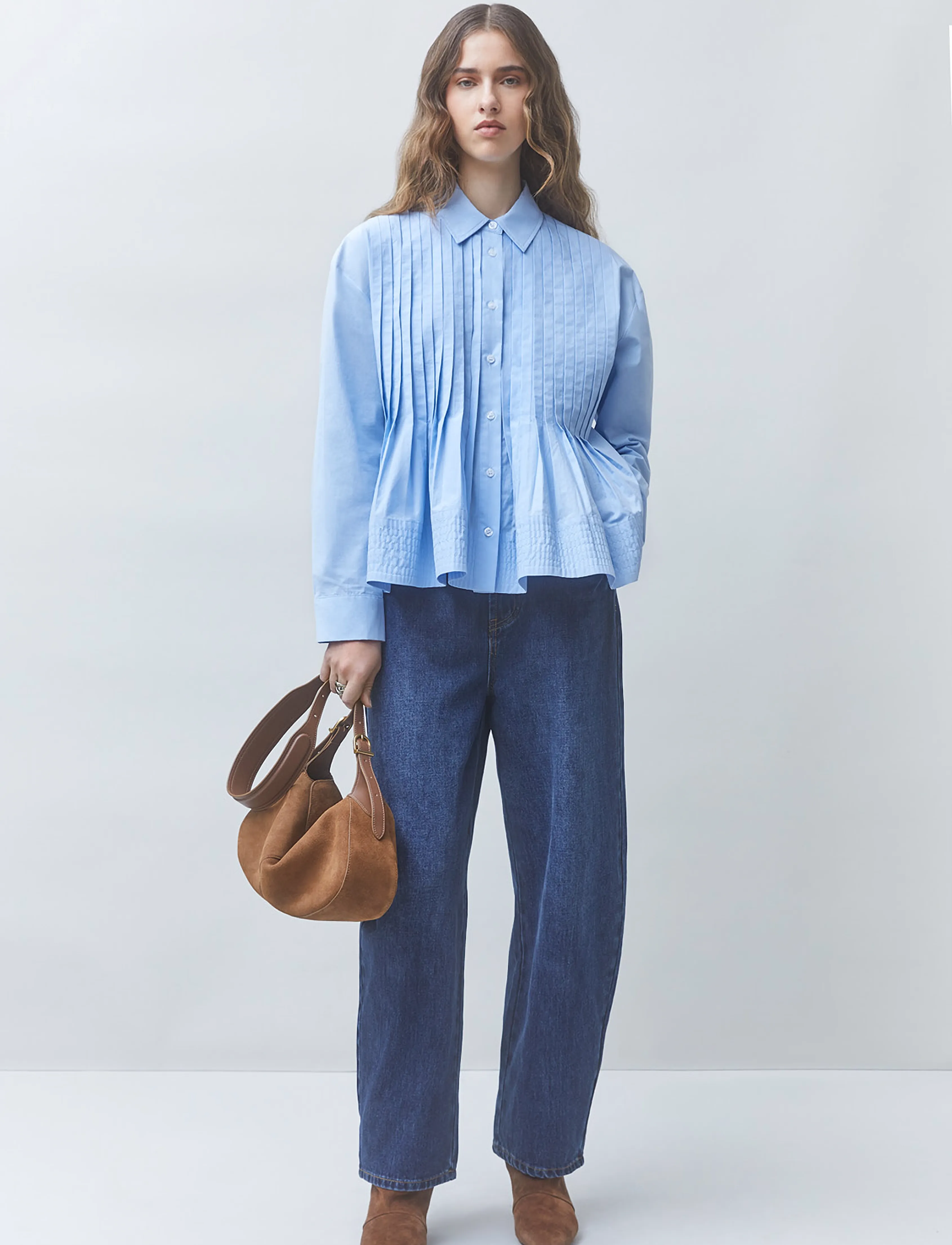 SUNCOO Paris Loeli - Hemden - BLEU CIEL / blue