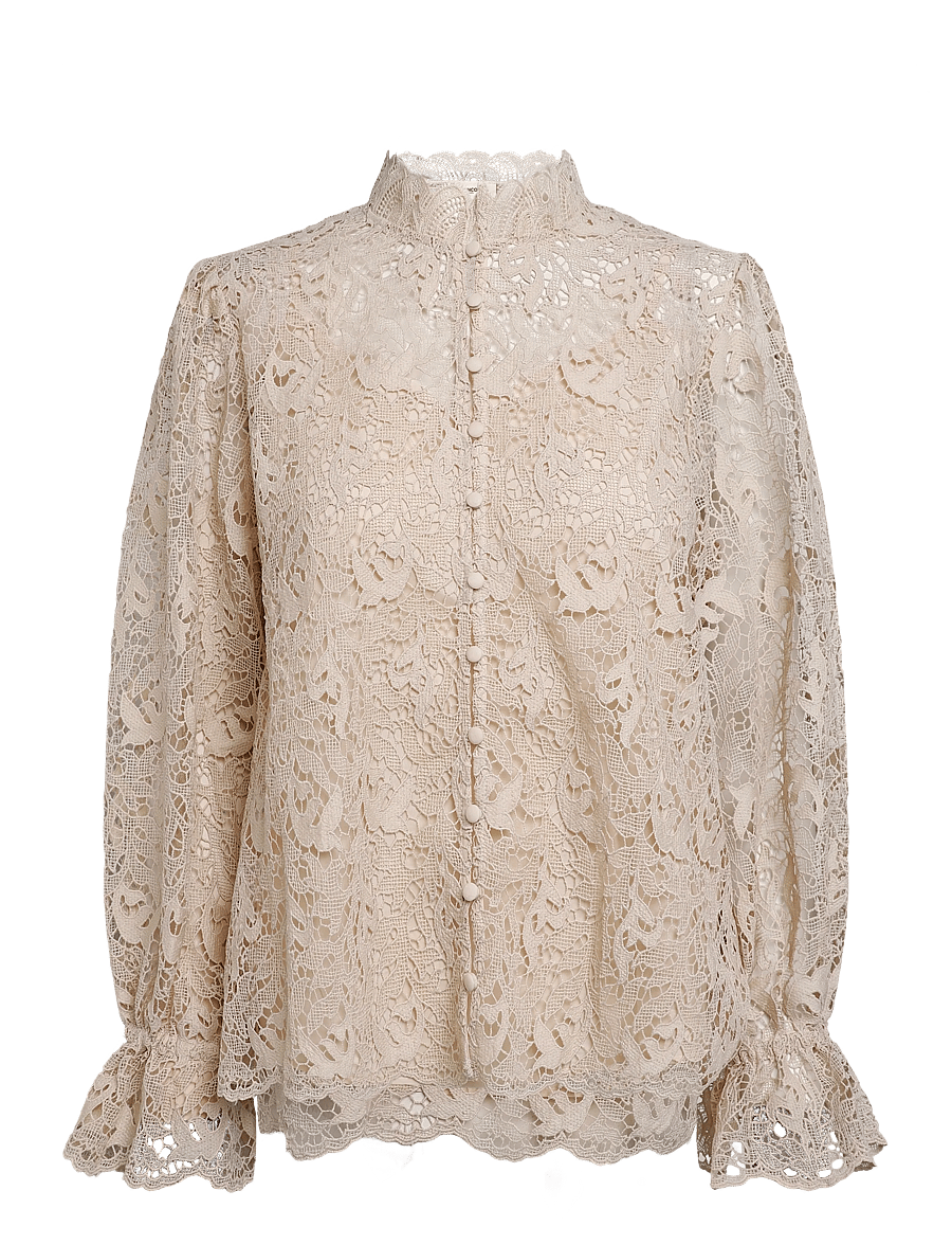 SUNCOO Paris - Look - pikkade varrukatega pluusid - creme - 1