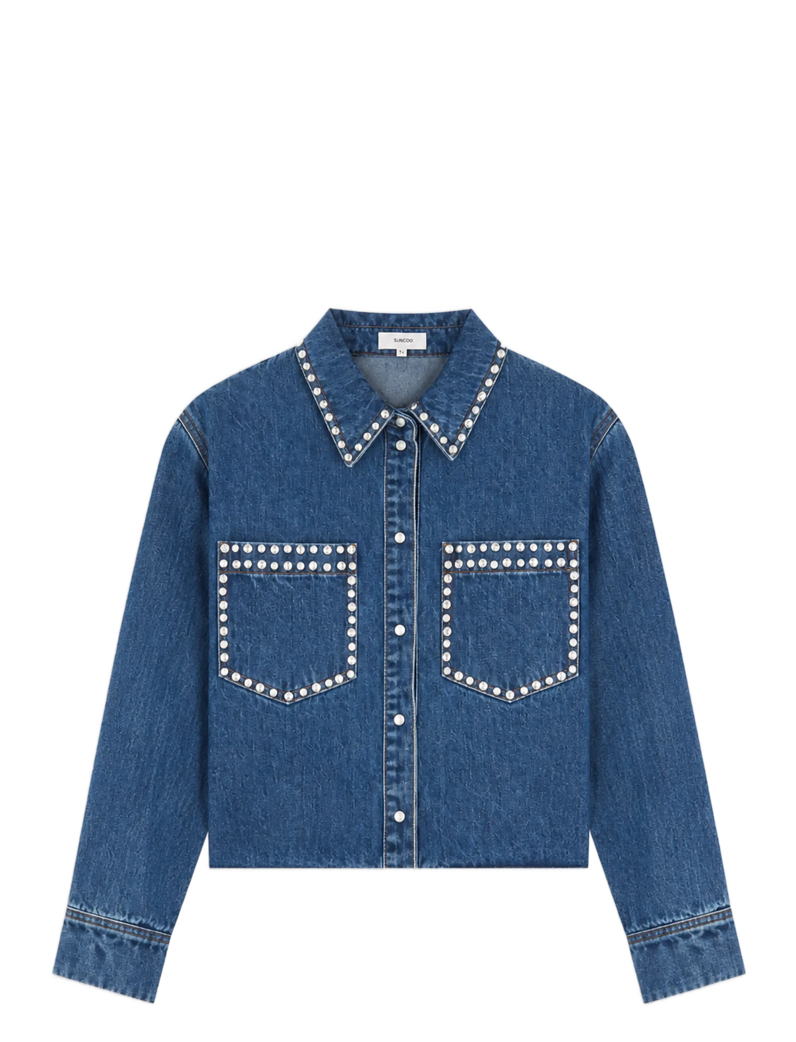 SUNCOO Paris - Link - jeansjackor - bleu jeans - 1
