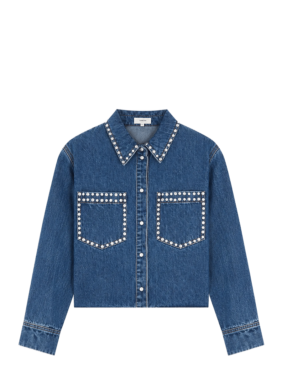 SUNCOO Paris - Link - jeansjackor - bleu jeans - 1