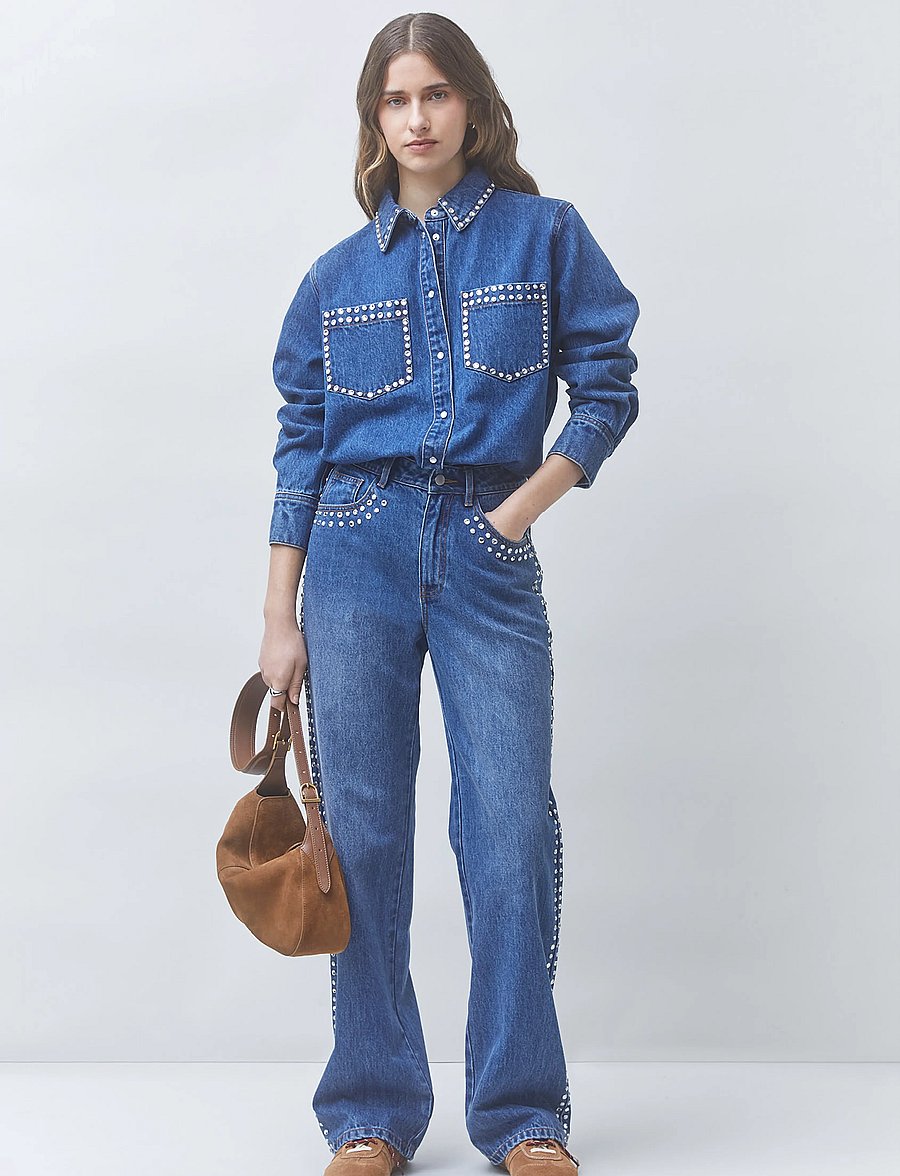 SUNCOO Paris - Link - jeansjackor - bleu jeans - 0