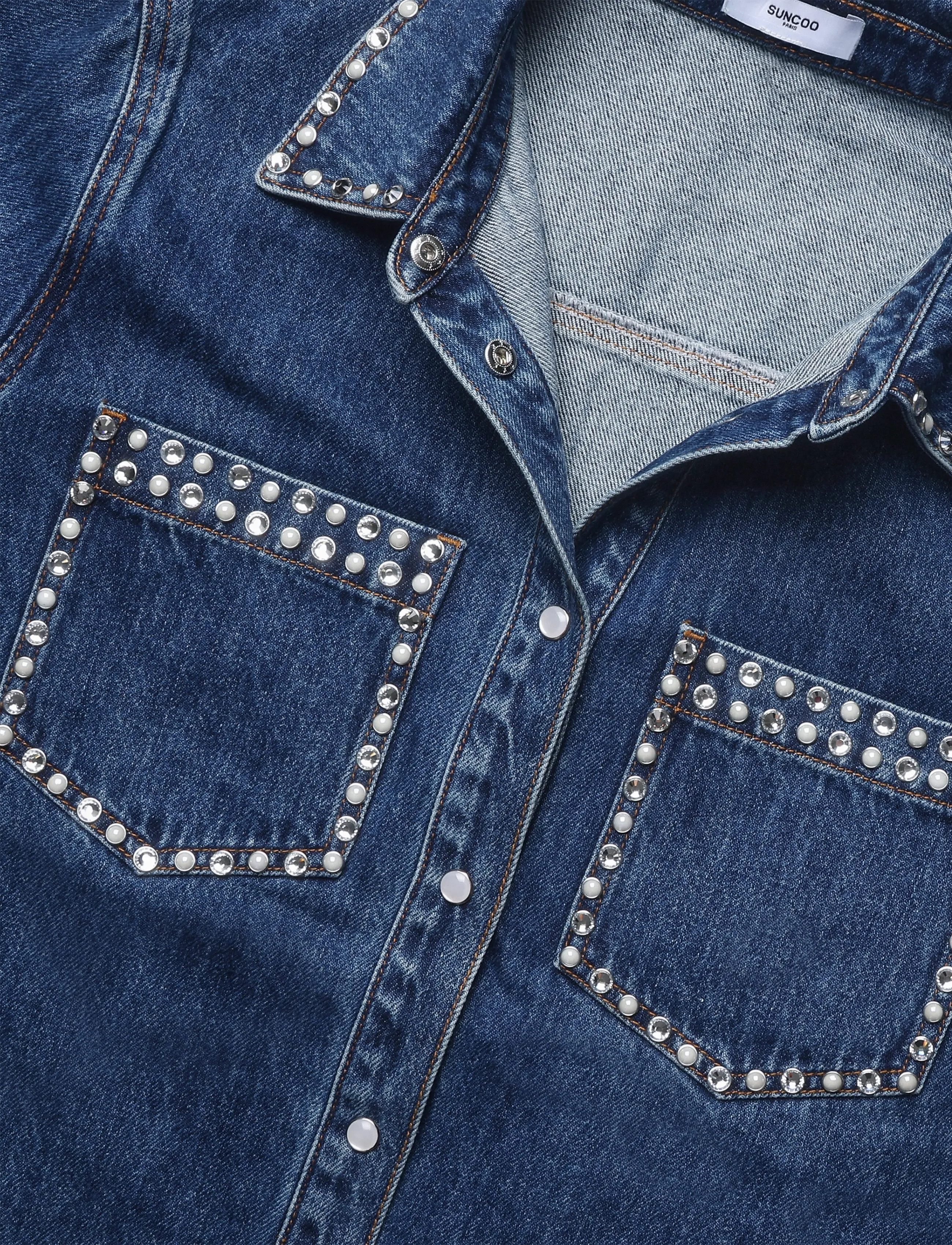 SUNCOO Paris - Link - jeansjacken - bleu jeans - 5