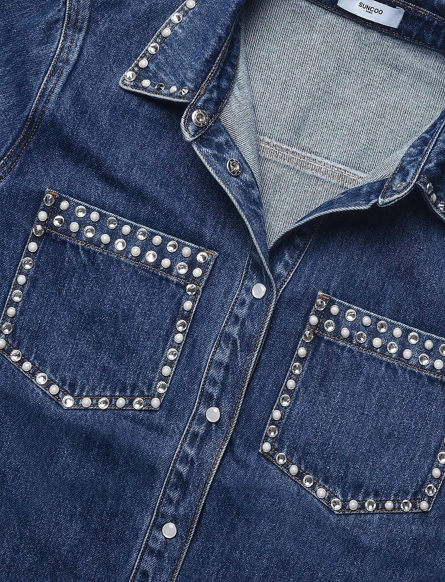 SUNCOO Paris - Link - jeansjacken - bleu jeans - 5