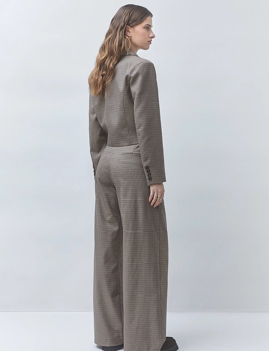 SUNCOO Paris - Dude - cropped-blazer - taupe - 2