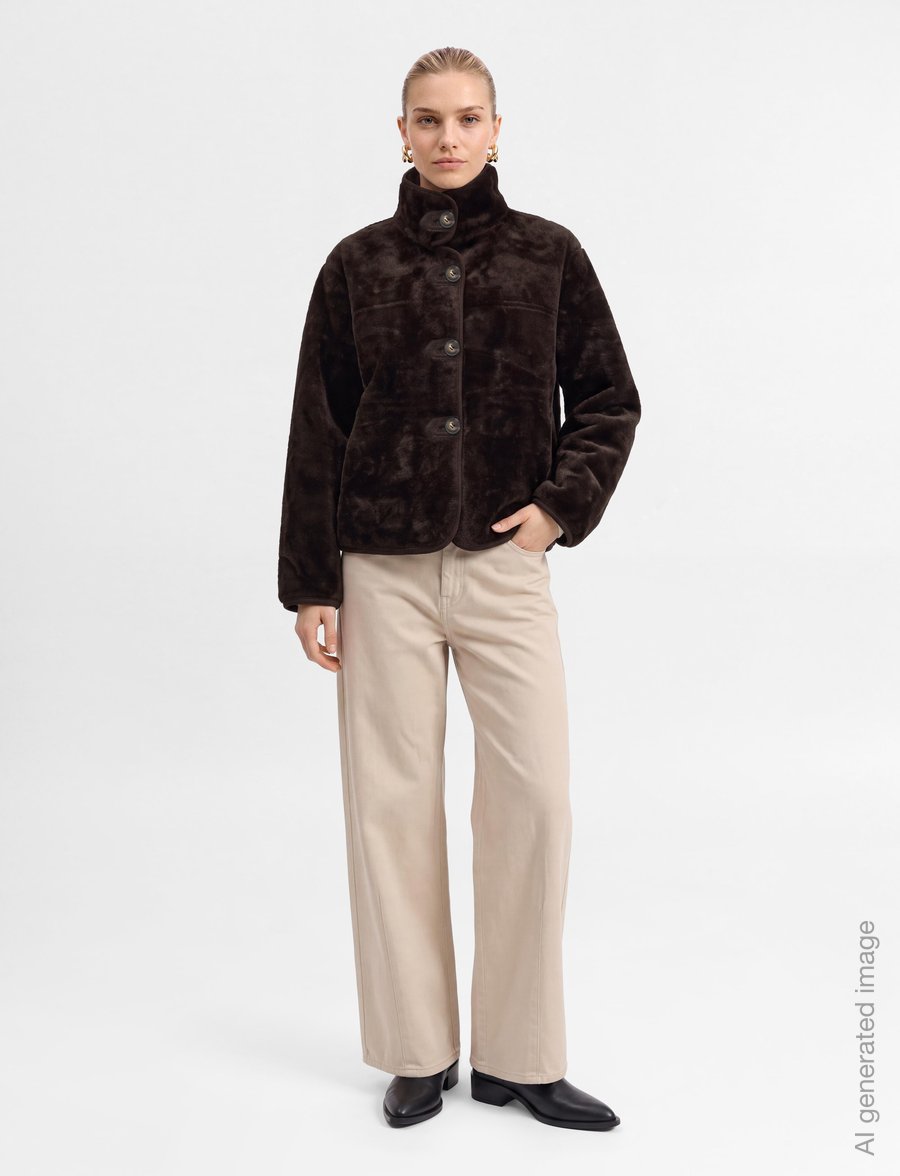 SUNCOO Paris - Elite - fuskpäls - choco - 0