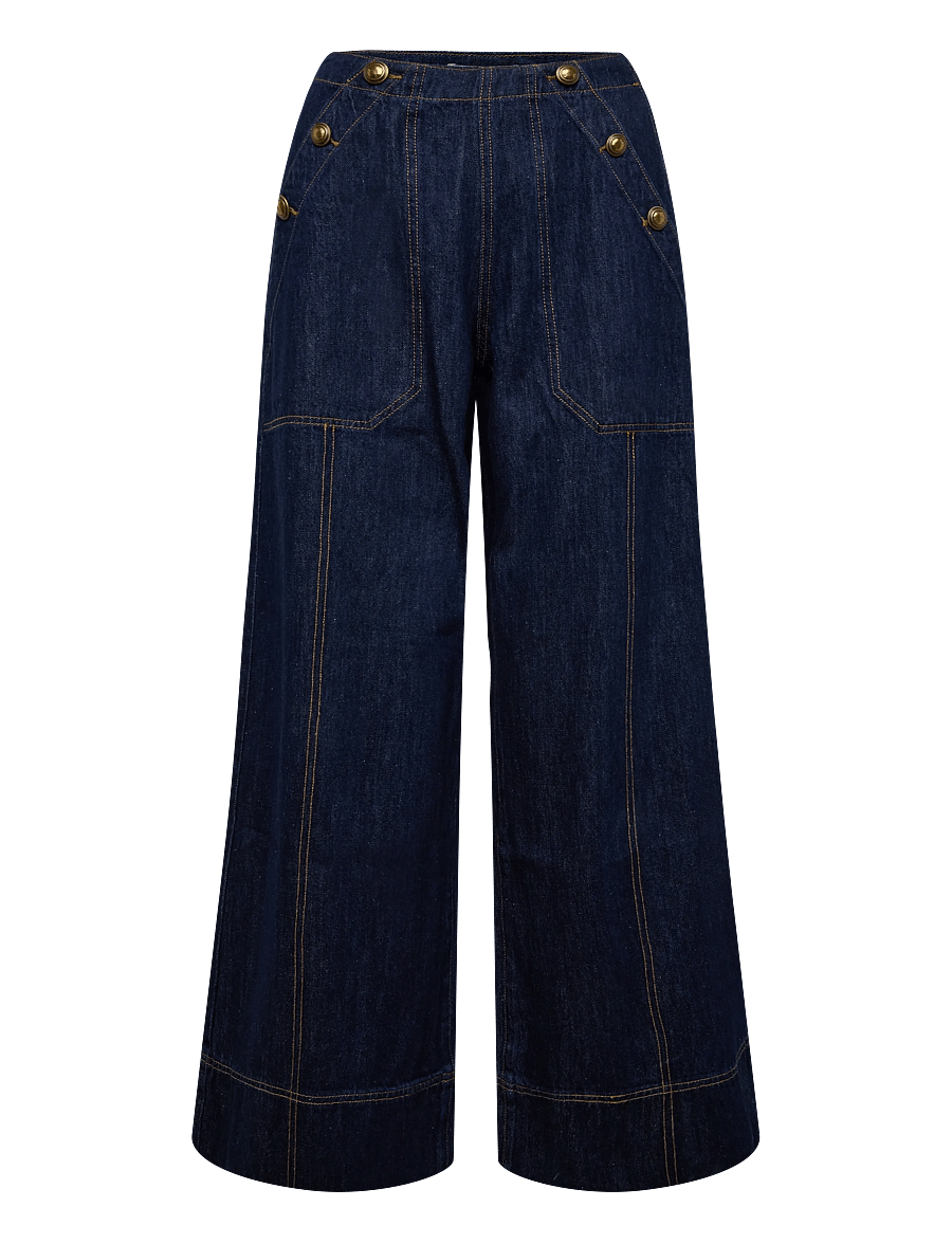 SUNCOO Paris - Royal - brede jeans - bleu brut - 1