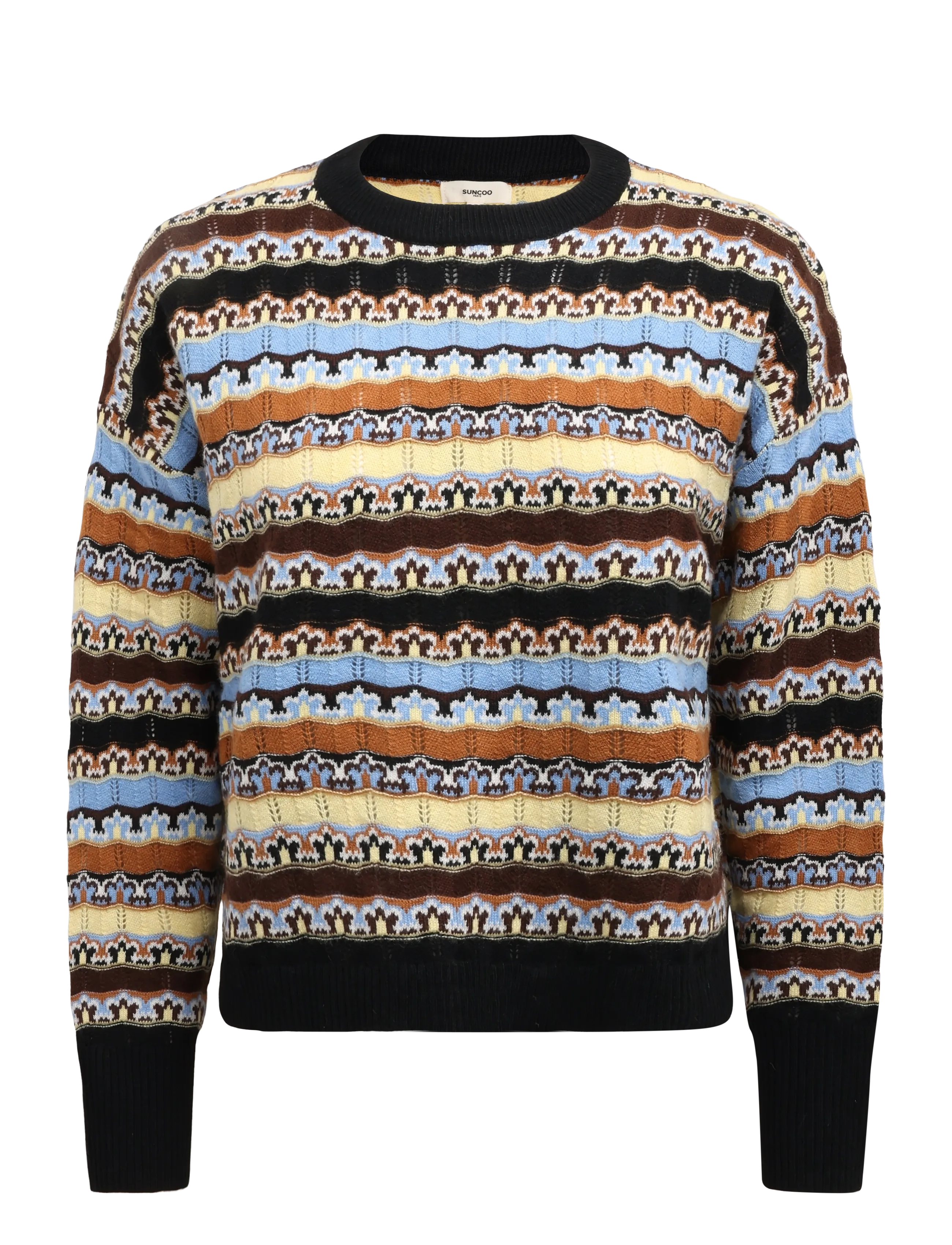 SUNCOO Paris Presto - Stickade tröjor - CAMEL / brown