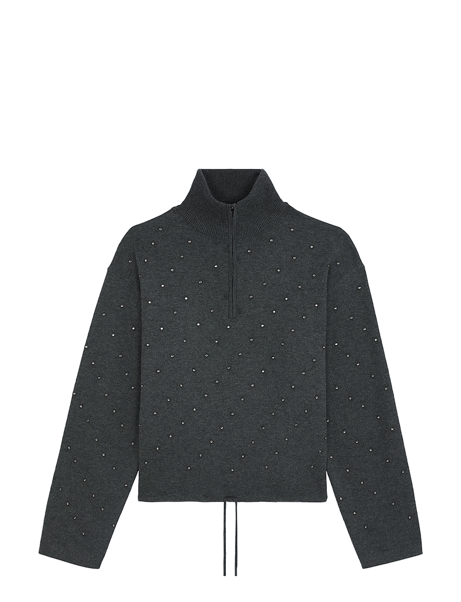 SUNCOO Paris - Pristo - stickade tröjor - carbone - 1