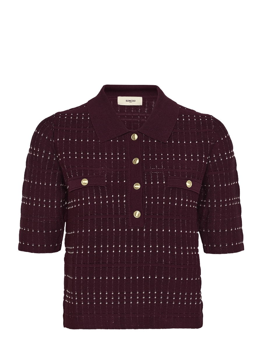 SUNCOO Paris - Pixi - poloshirts - prune - 1