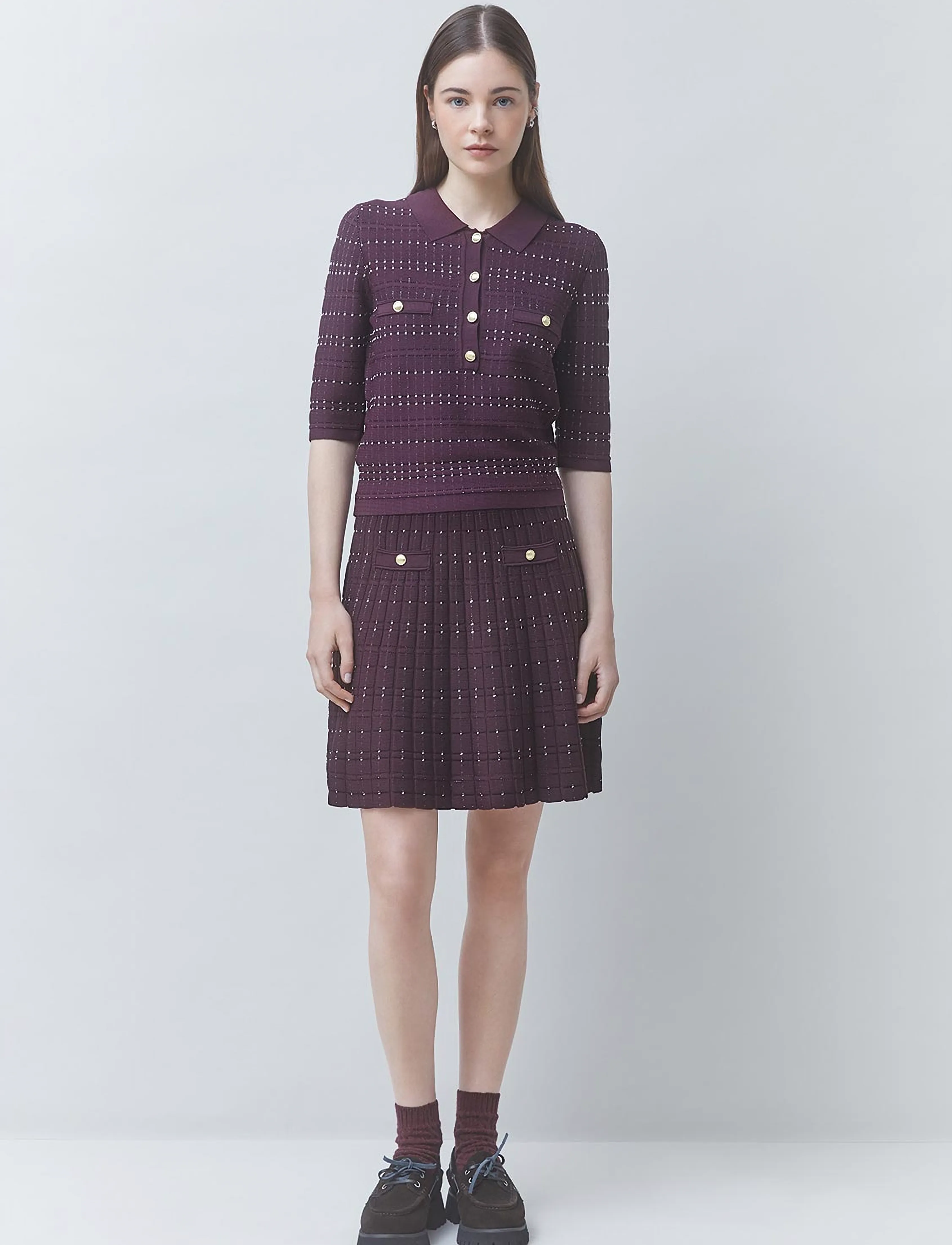 SUNCOO Paris - Pixi - poloshirts - prune - 0