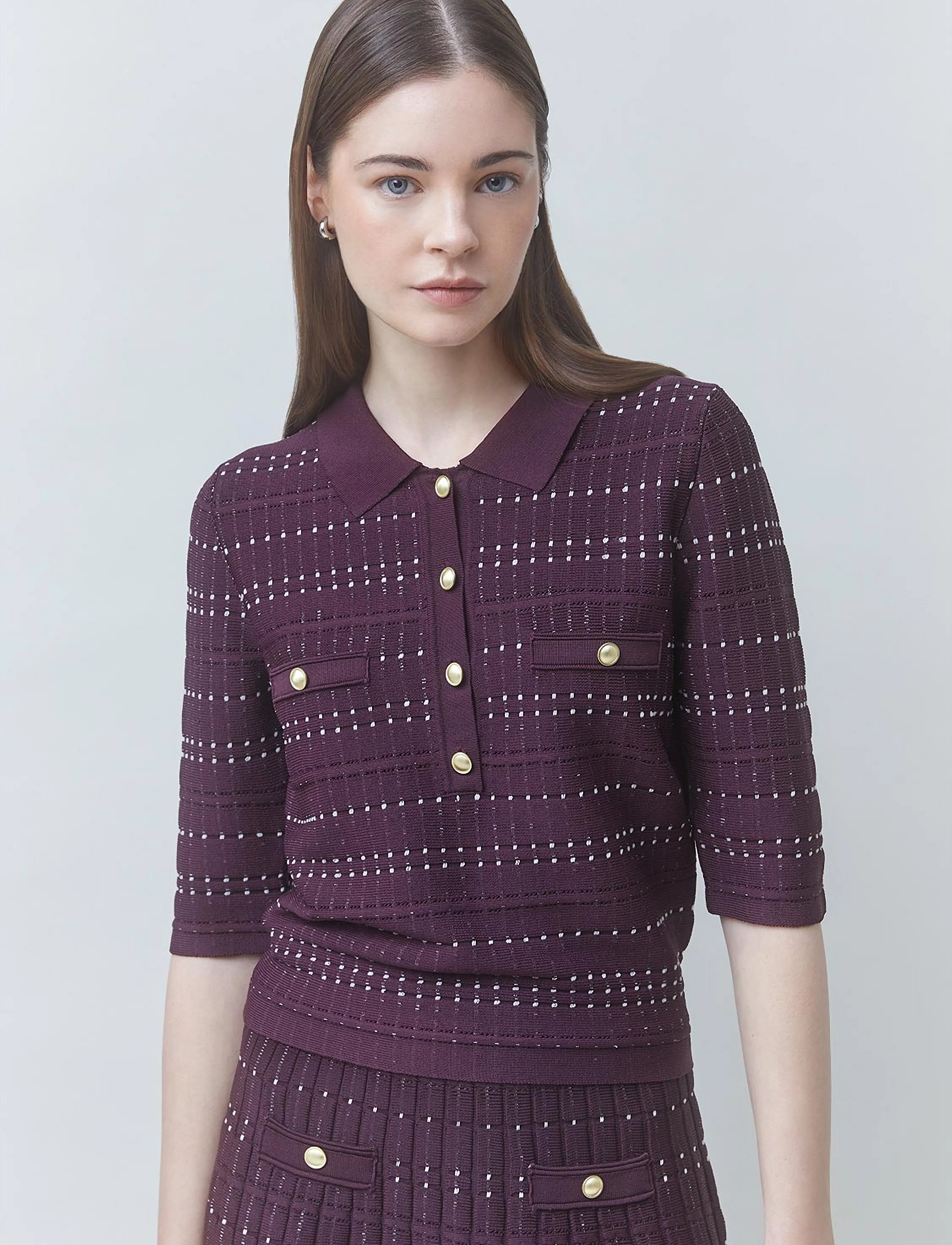 SUNCOO Paris - Pixi - poloshirts - prune - 3