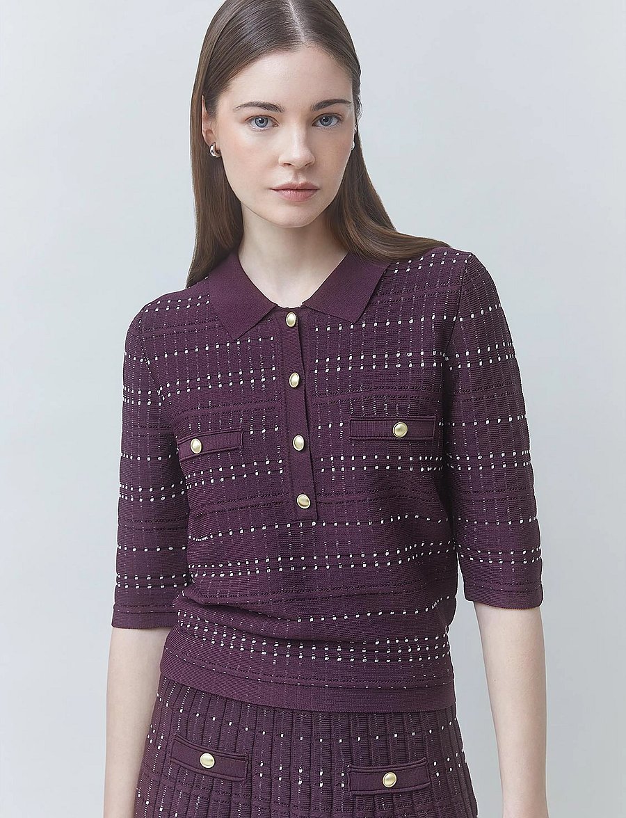 SUNCOO Paris - Pixi - poloshirts - prune - 3