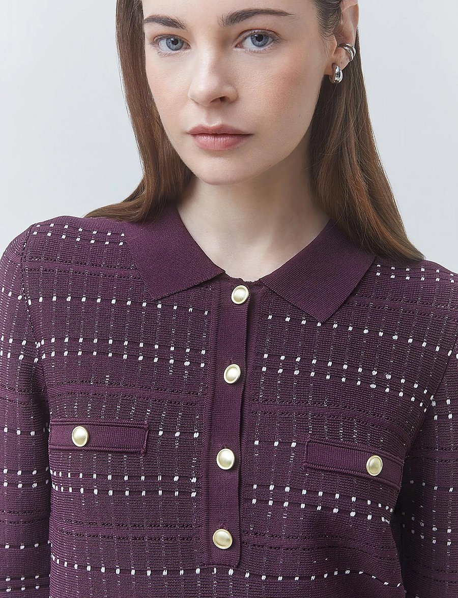 SUNCOO Paris - Pixi - poloshirts - prune - 4