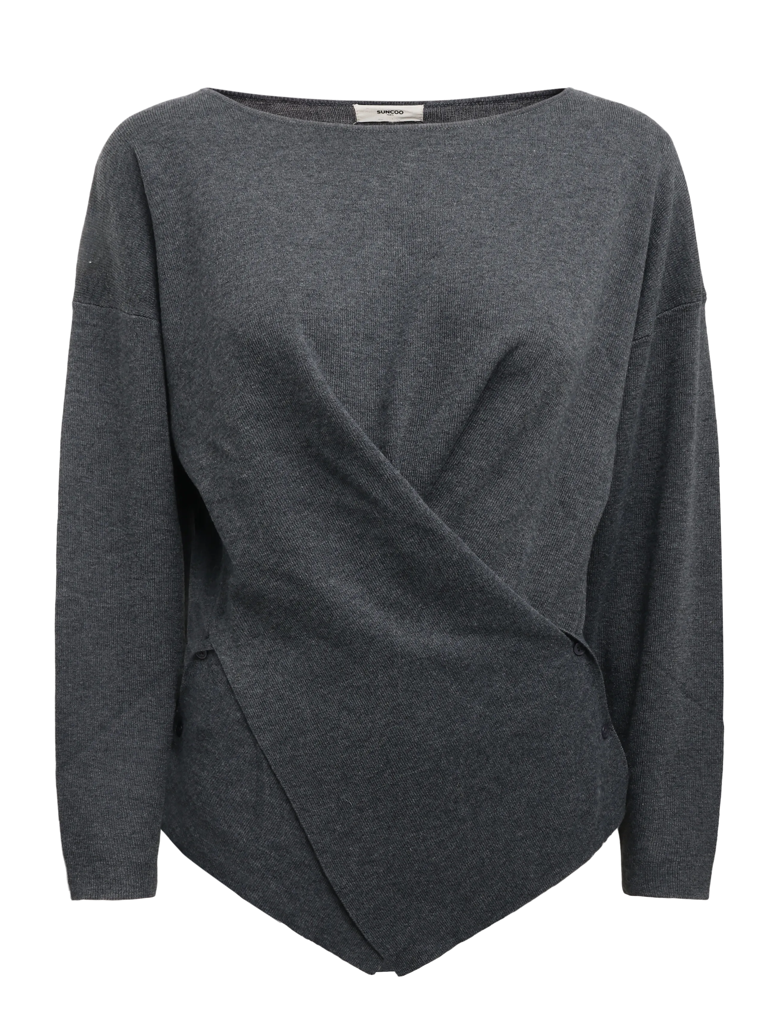 SUNCOO Paris Phily - Stickade tröjor - CARBONE / grey