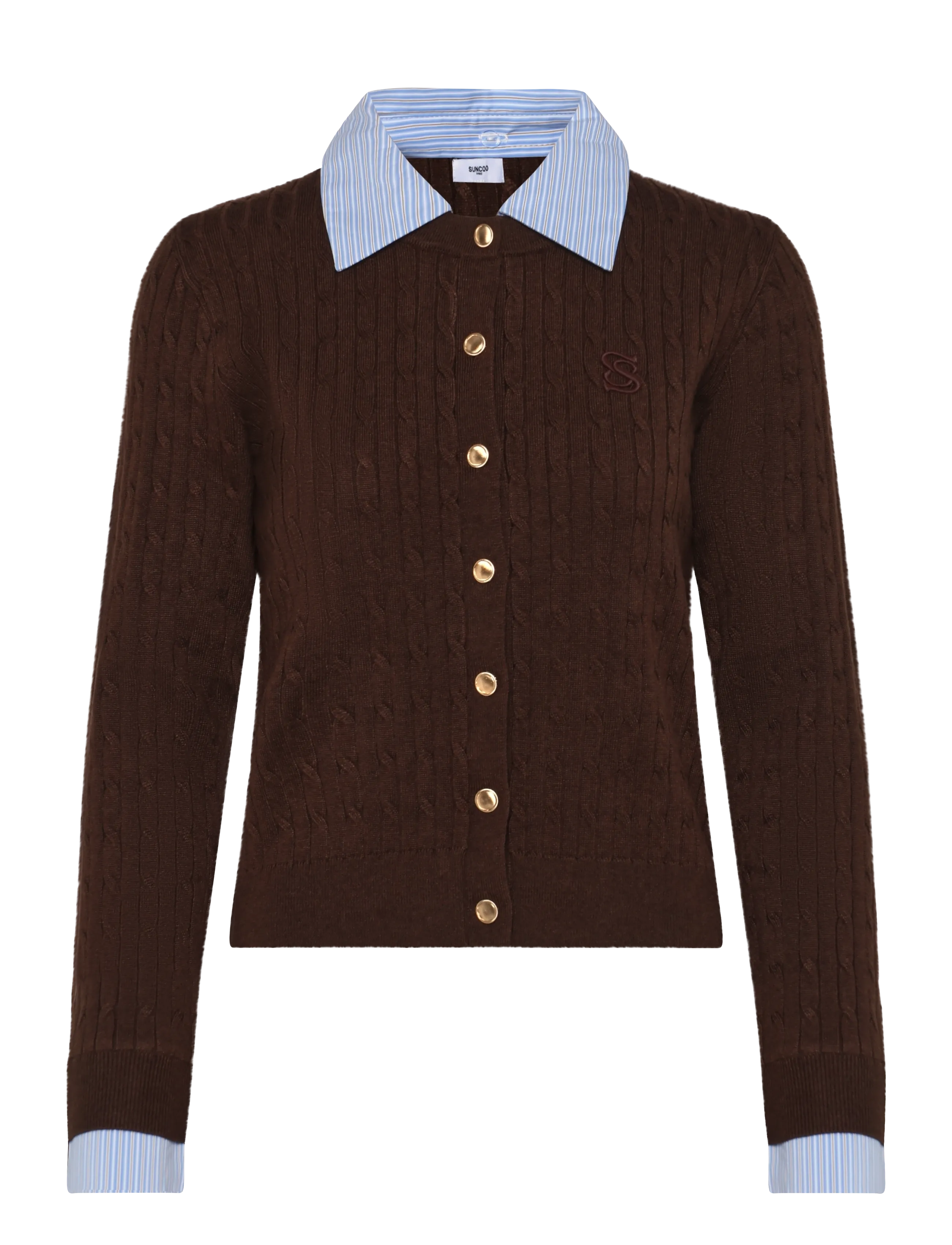 SUNCOO Paris Gasti - Kardiganid - CAFE / brown