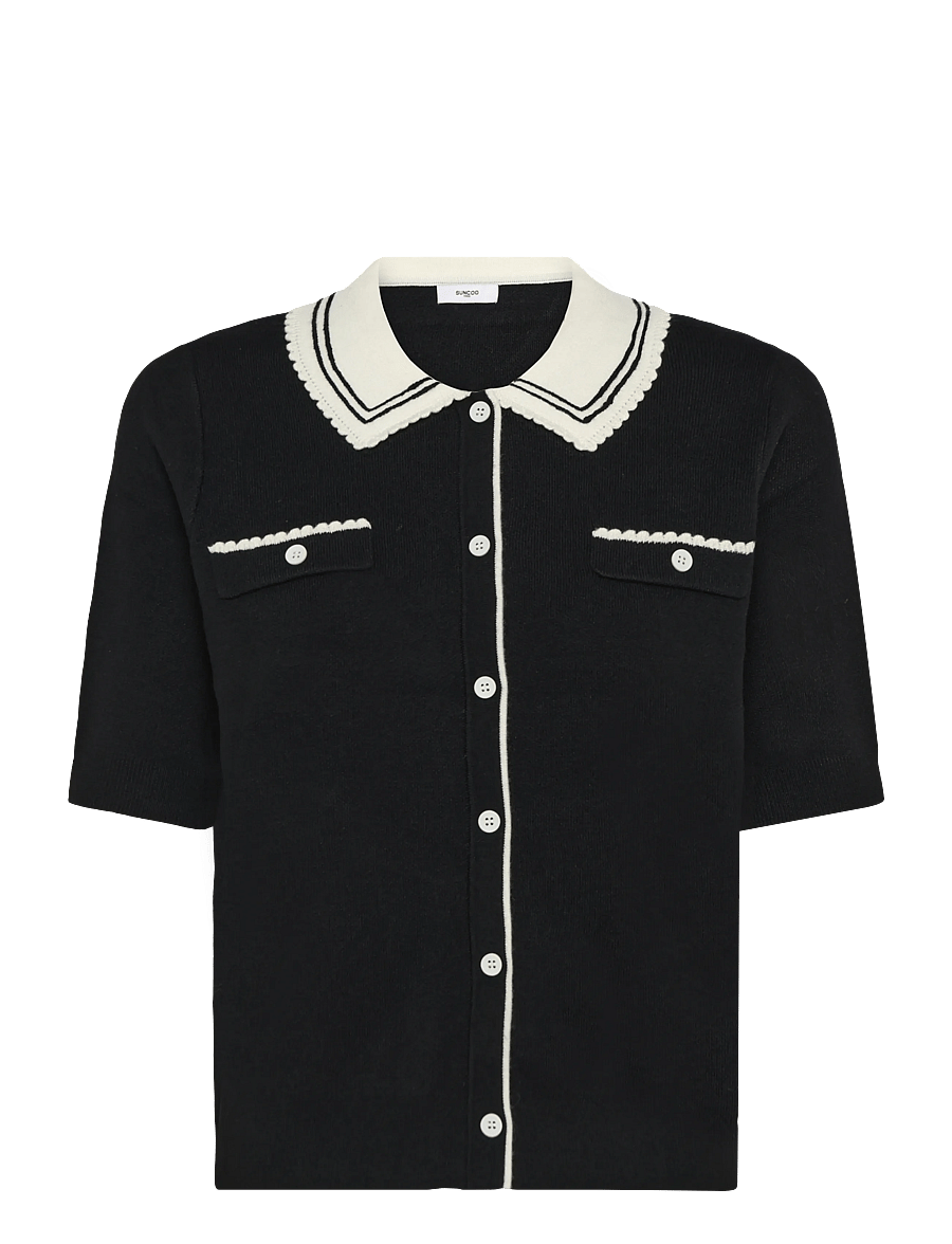 SUNCOO Paris - Gilka - kurzärmlige hemden - noir - 1