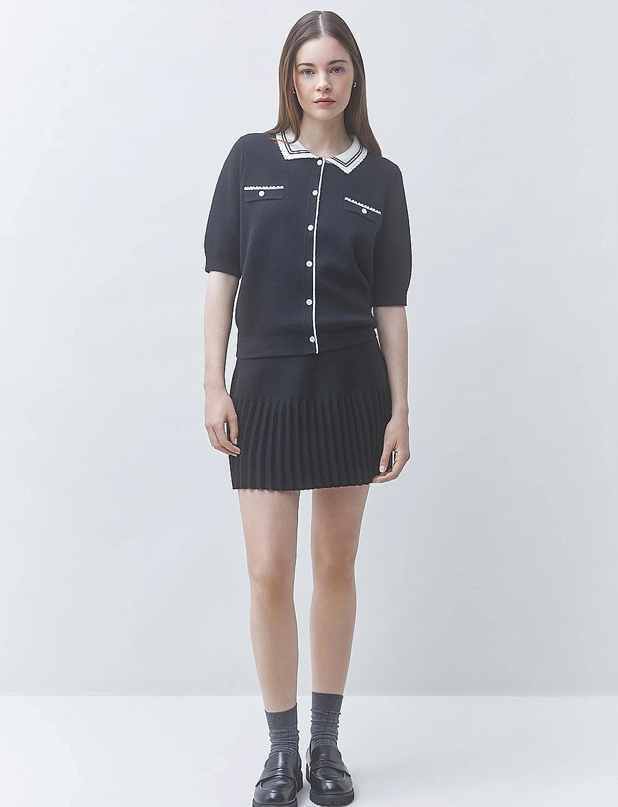 SUNCOO Paris - Falda - plisseeritud seelikud - noir - 0