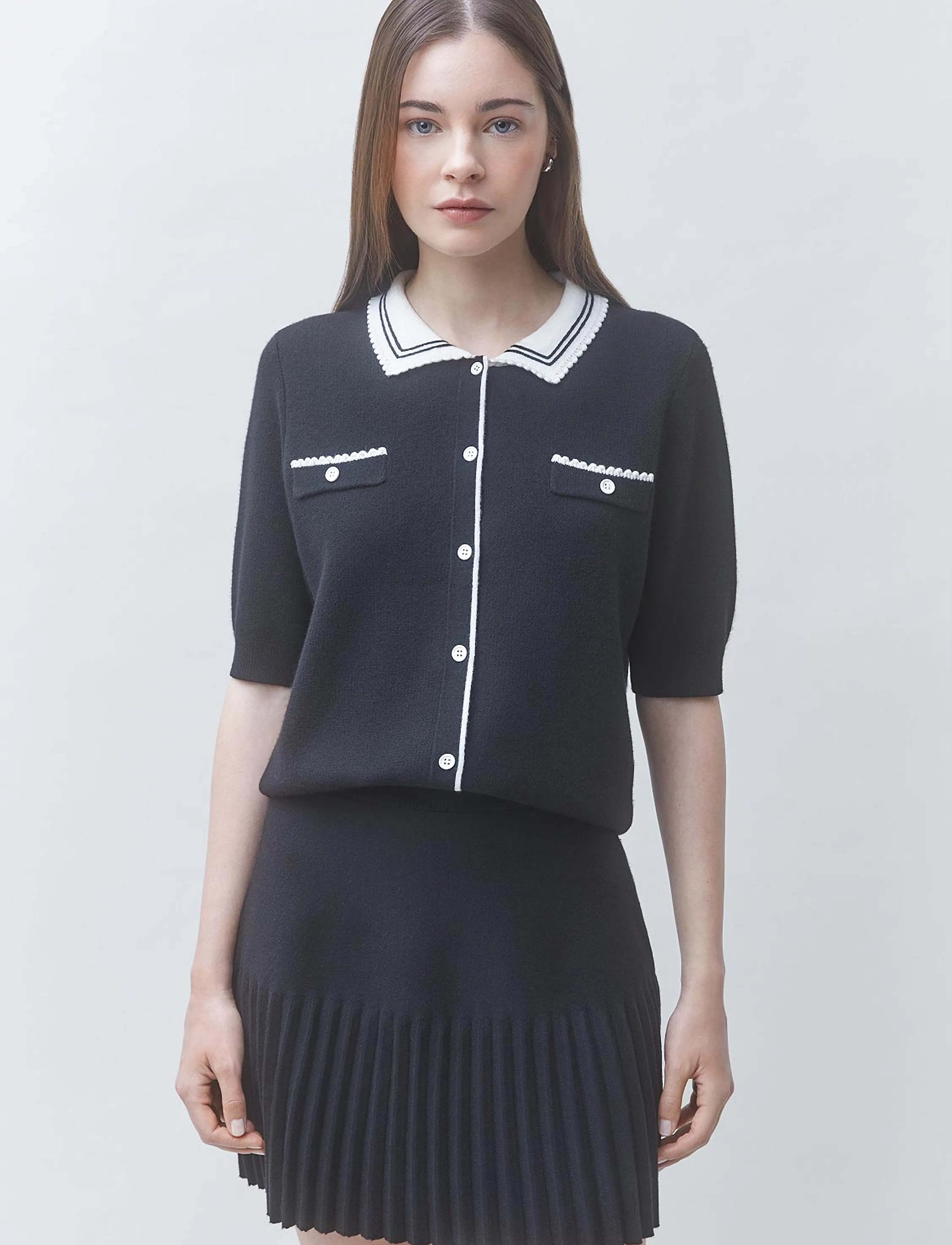SUNCOO Paris - Falda - plisseeritud seelikud - noir - 3