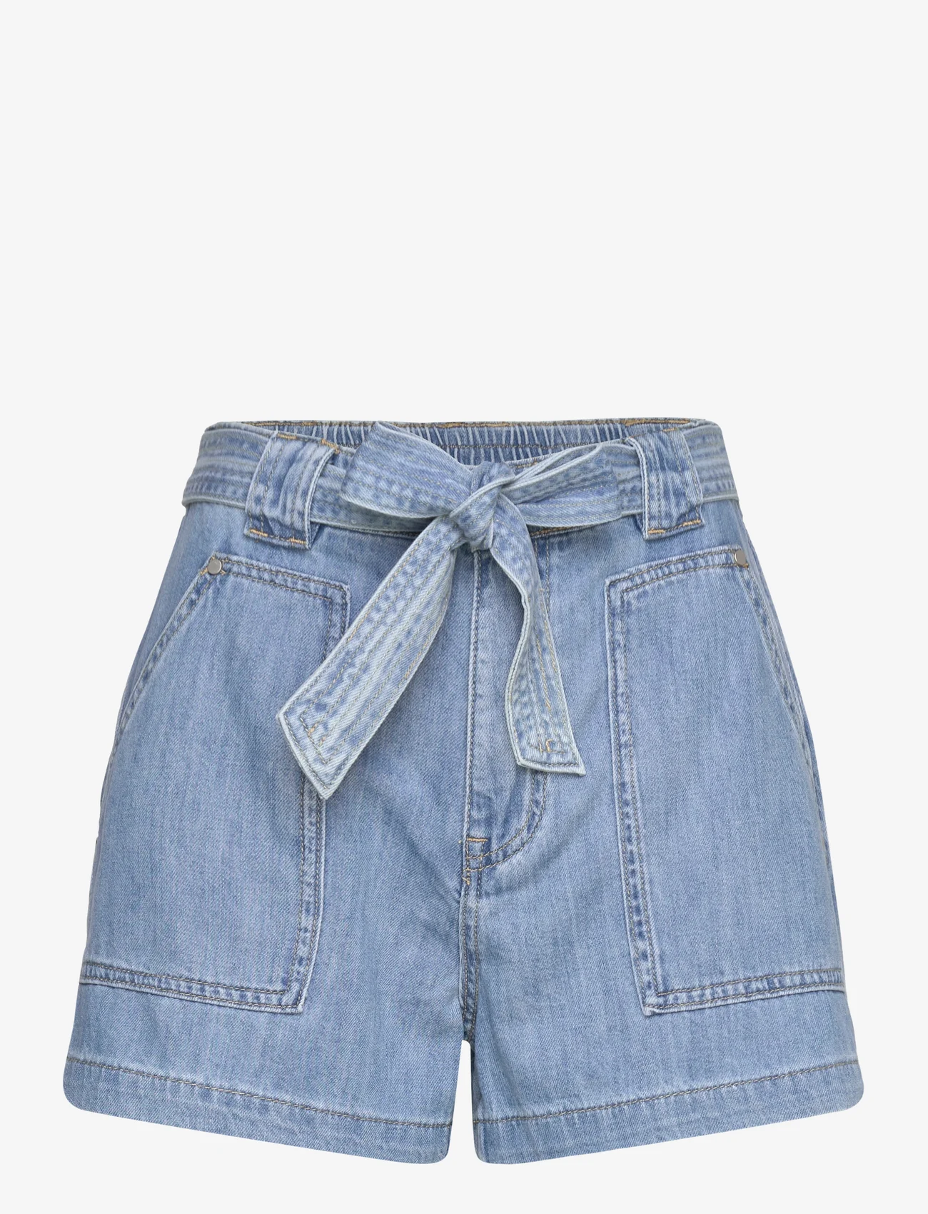 SUNCOO Paris - Kira - paperbag shorts - bleu jeans - 0