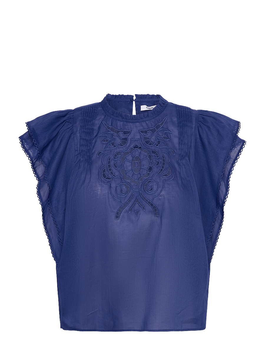 SUNCOO Paris - Love - sleeveless blouses - bleu roi - 1