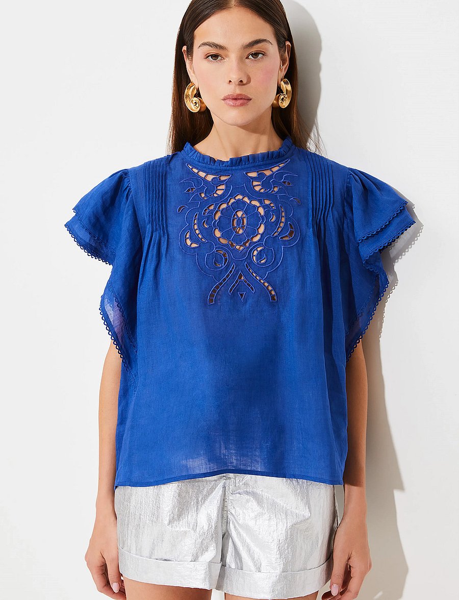SUNCOO Paris - Love - sleeveless blouses - bleu roi - 0