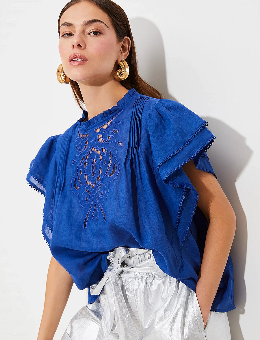 SUNCOO Paris - Love - sleeveless blouses - bleu roi - 3