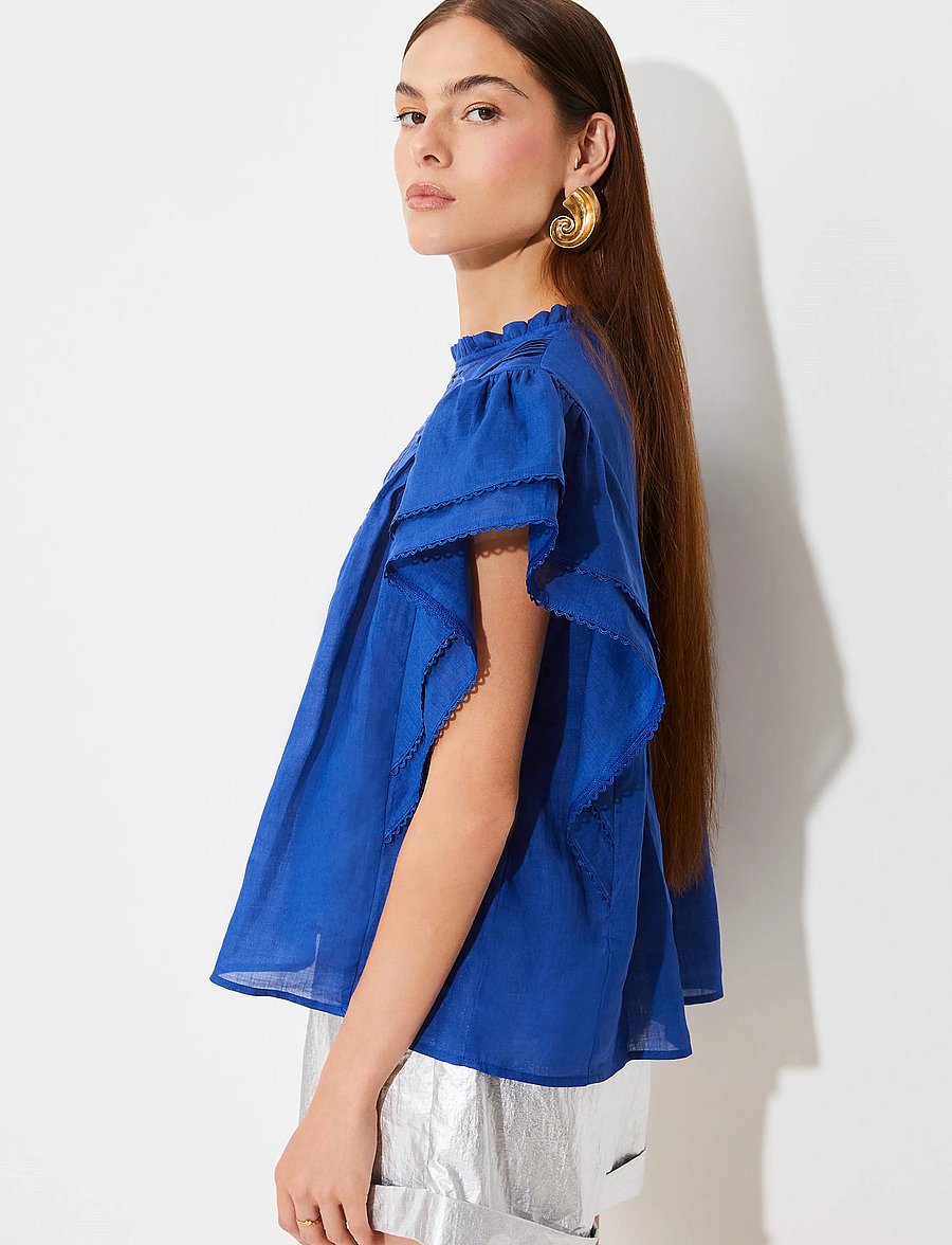 SUNCOO Paris - Love - sleeveless blouses - bleu roi - 4