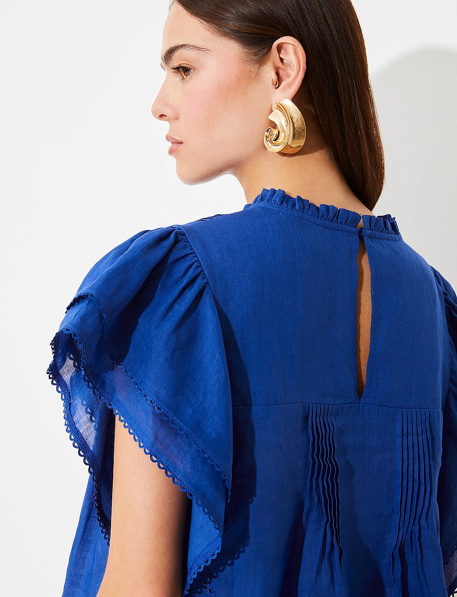 SUNCOO Paris - Love - sleeveless blouses - bleu roi - 5