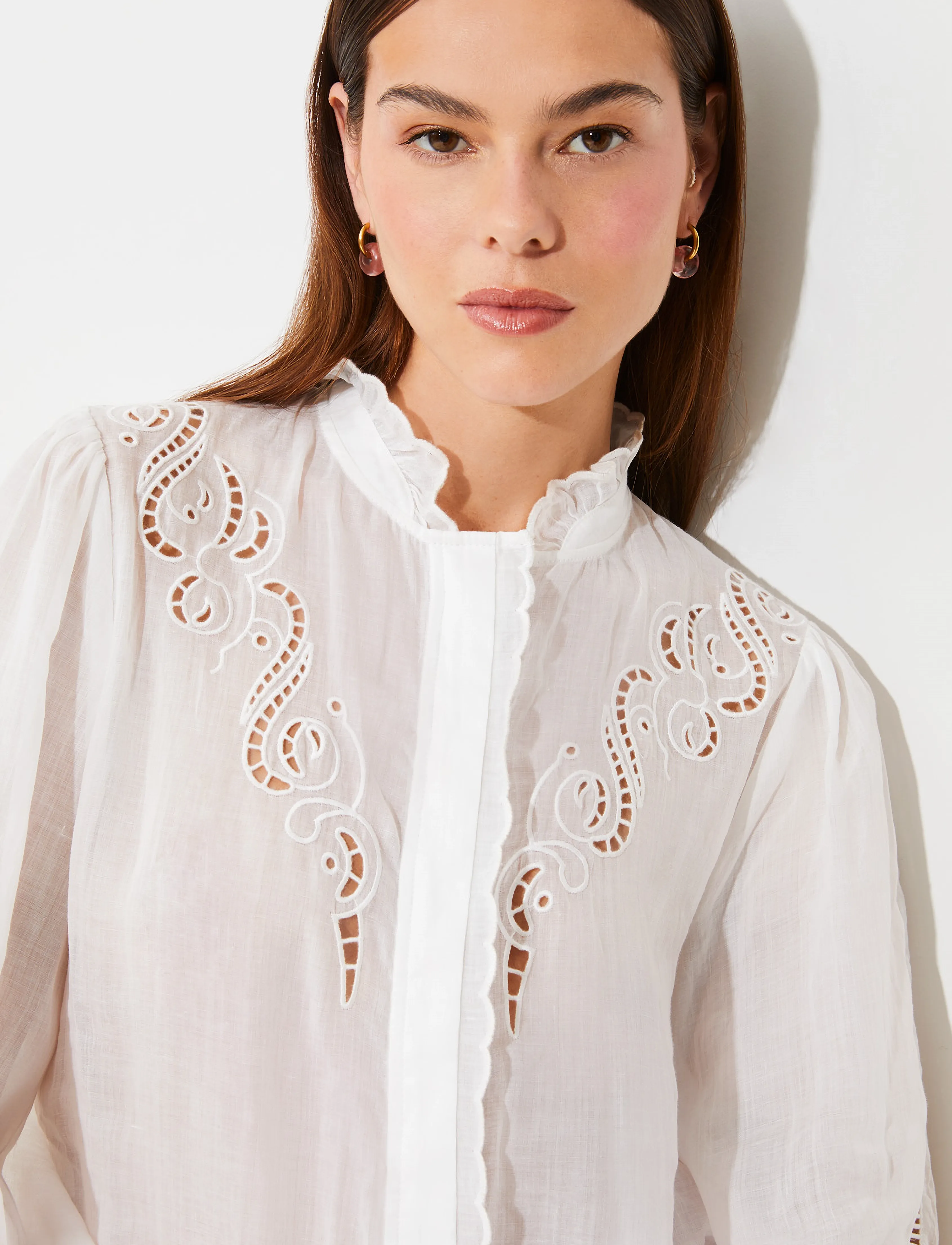 SUNCOO Paris Leony, S, White, Bluser > Langærmede, Dame