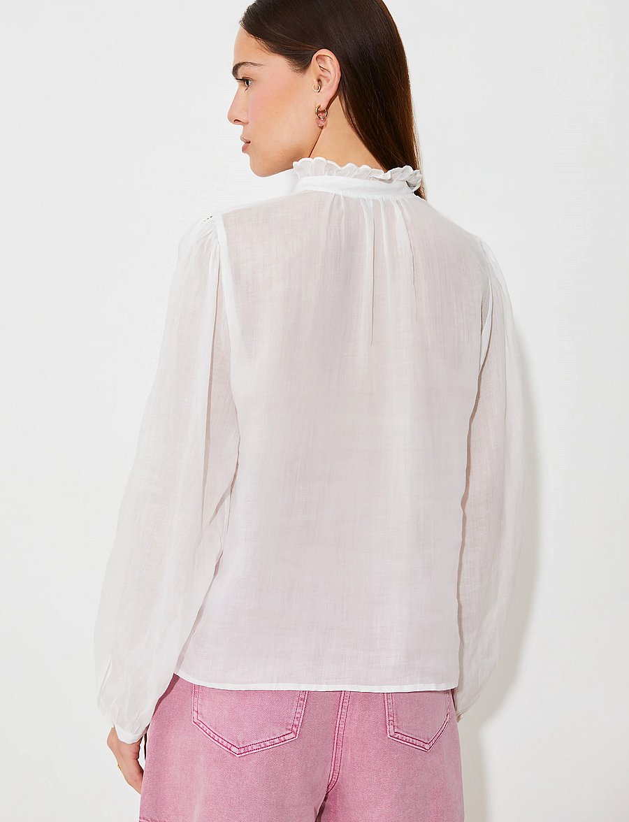 SUNCOO Paris - Leony - langärmelige blusen - blanc casse - 4