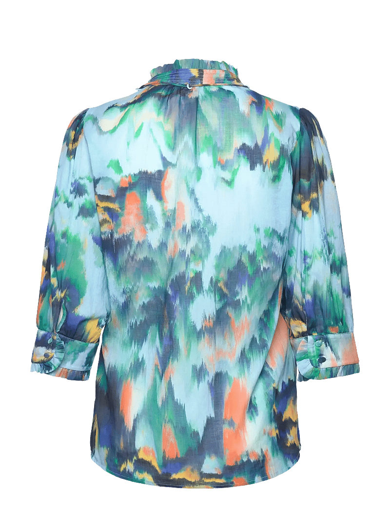 SUNCOO Paris - Lassie - kurzämlige blusen - turquoise - 2