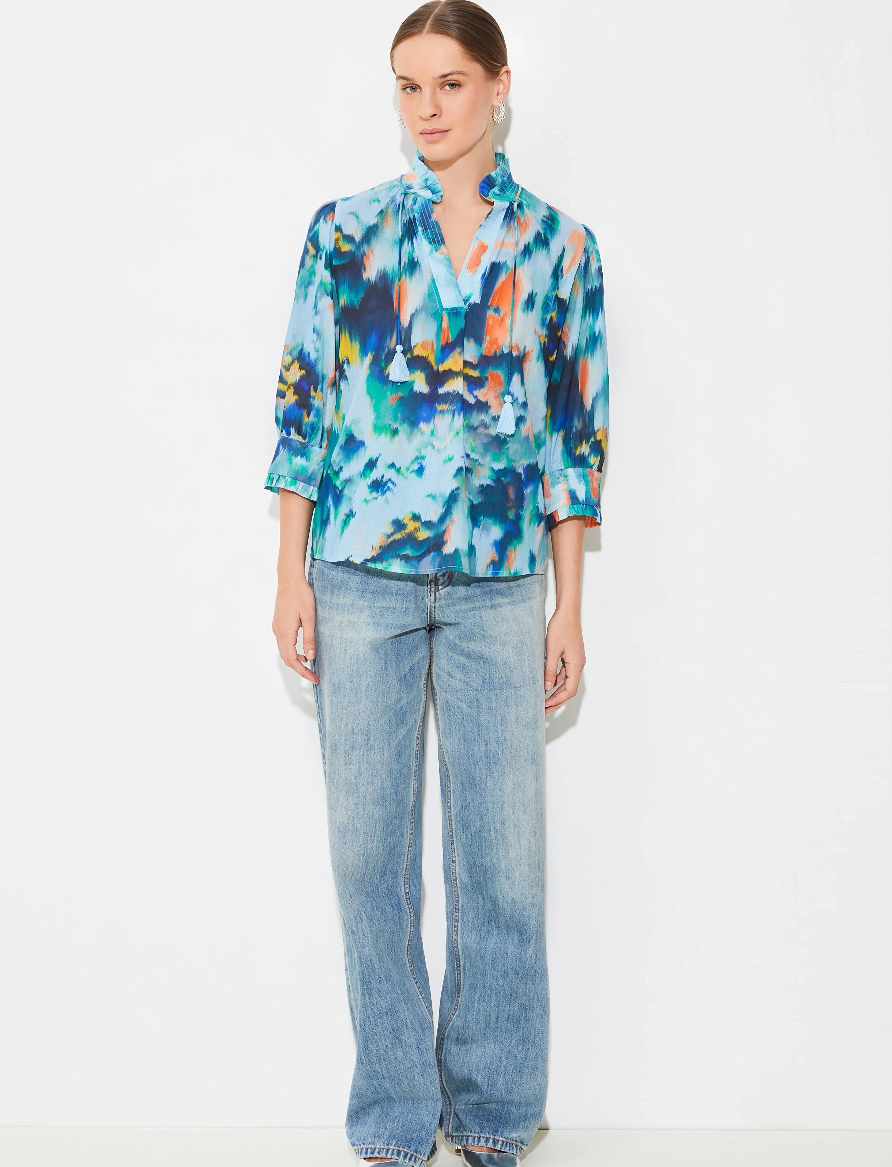 SUNCOO Paris Lassie, S, Blue, Bluser > Kortærmede, Dame