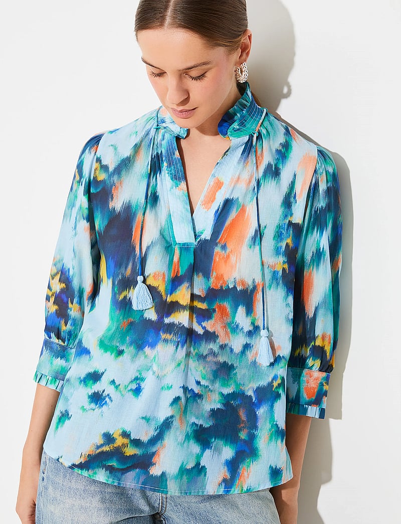 SUNCOO Paris - Lassie - kurzämlige blusen - turquoise - 3