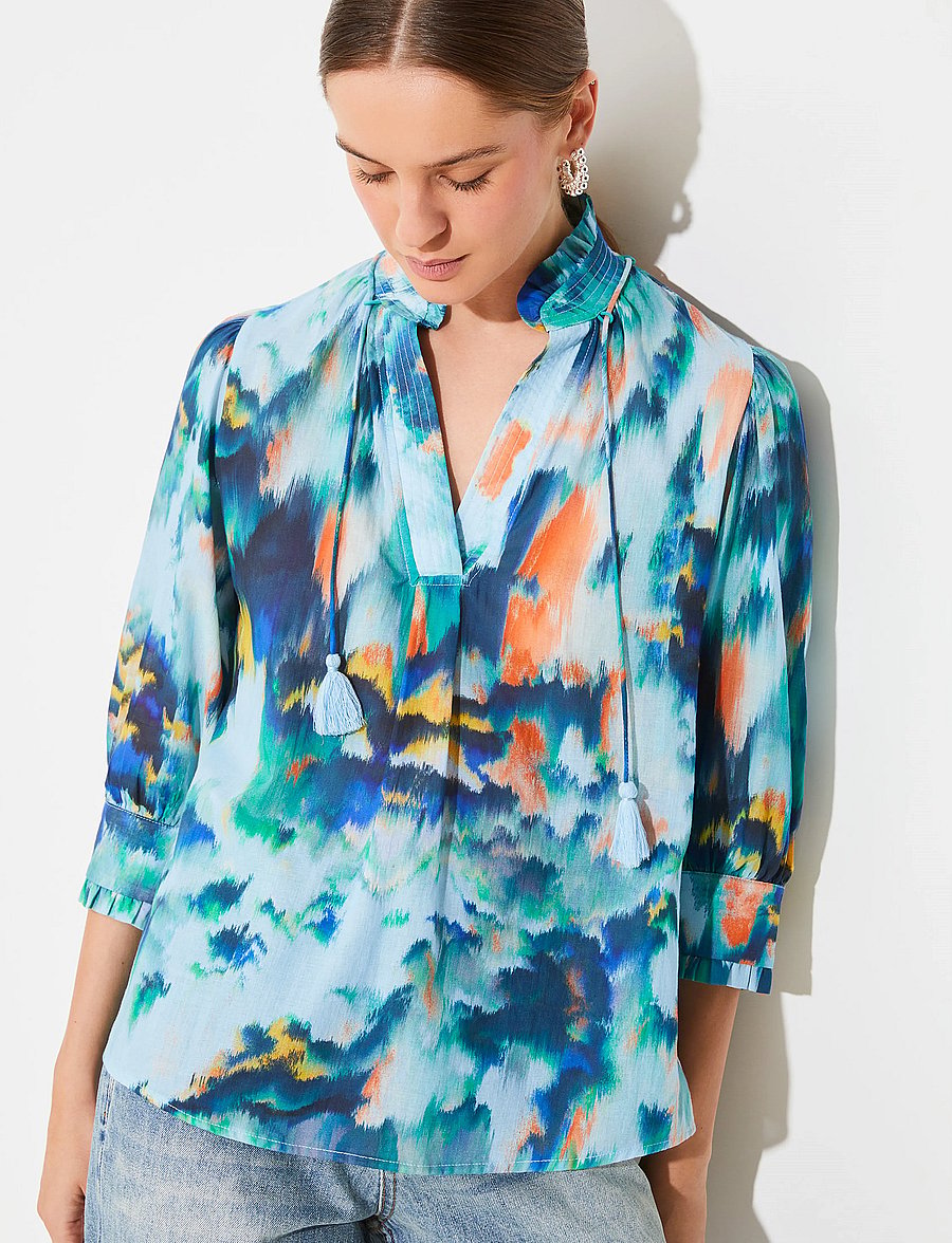 SUNCOO Paris - Lassie - kurzärmelige blusen - turquoise - 3