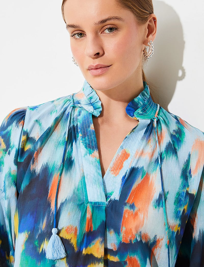 SUNCOO Paris - Lassie - kurzämlige blusen - turquoise - 4