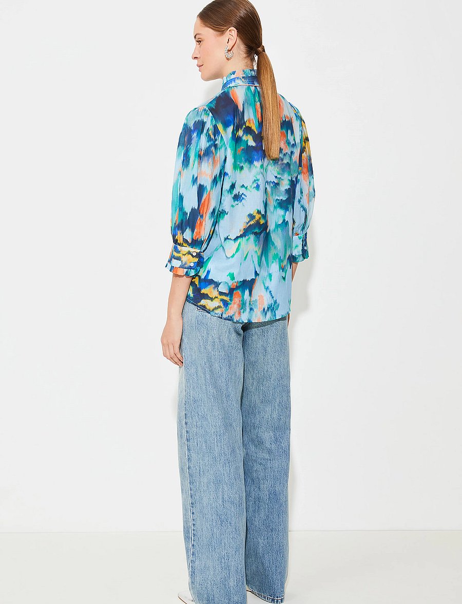 SUNCOO Paris - Lassie - kurzärmelige blusen - turquoise - 5