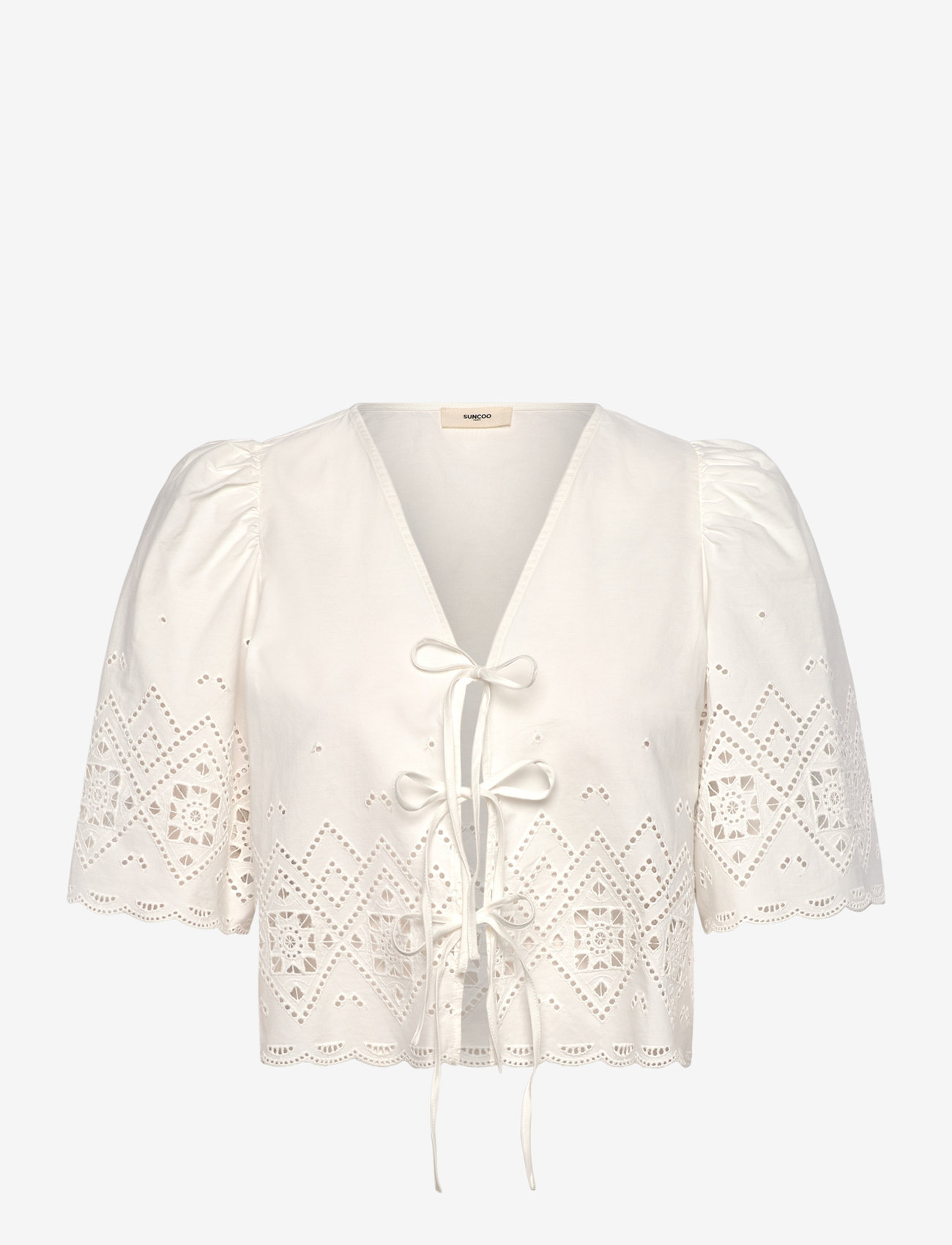 SUNCOO Paris - Linda - lyhythihaiset puserot - blanc casse - 1