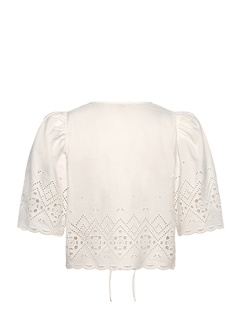 SUNCOO Paris - Linda - kurzämlige blusen - blanc casse - 2