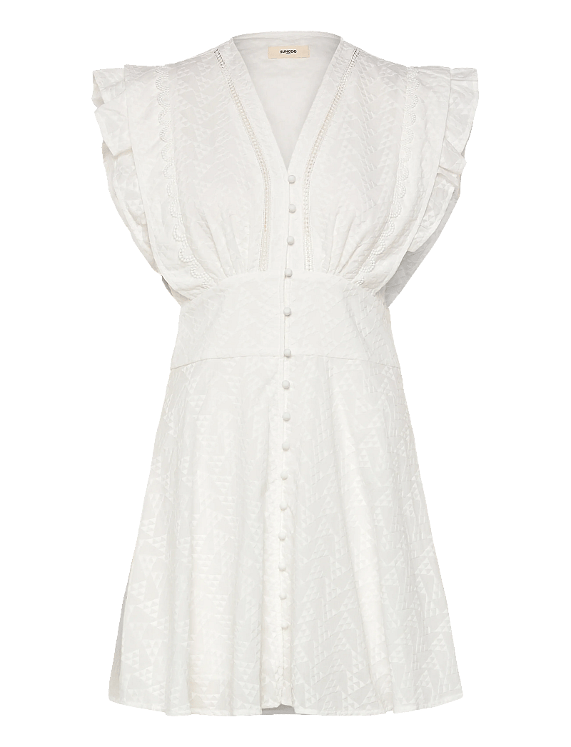 SUNCOO Paris - Cybille - sommarklänningar - blanc casse - 0