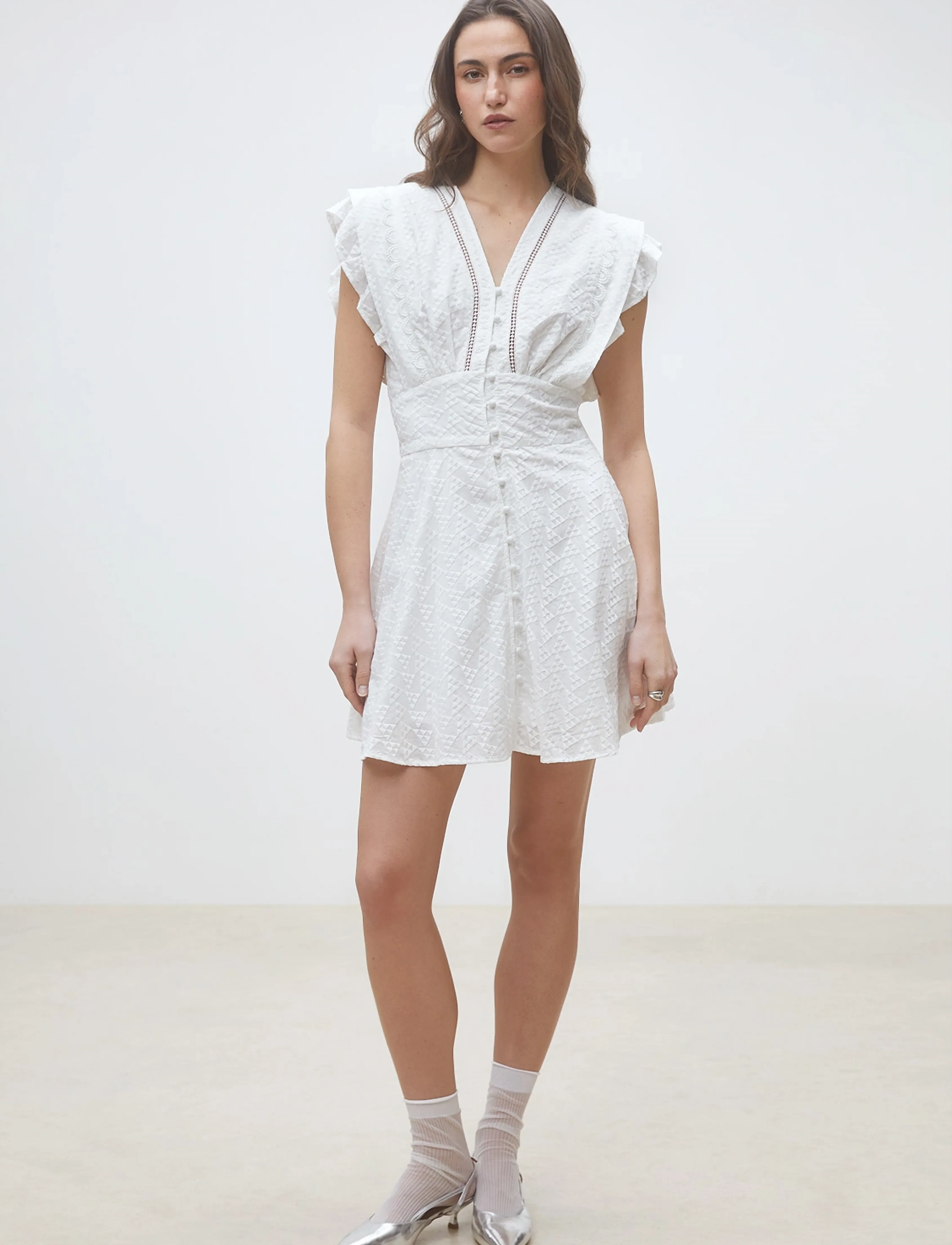 SUNCOO Paris Cybille - Konfirmation - BLANC CASSE / white