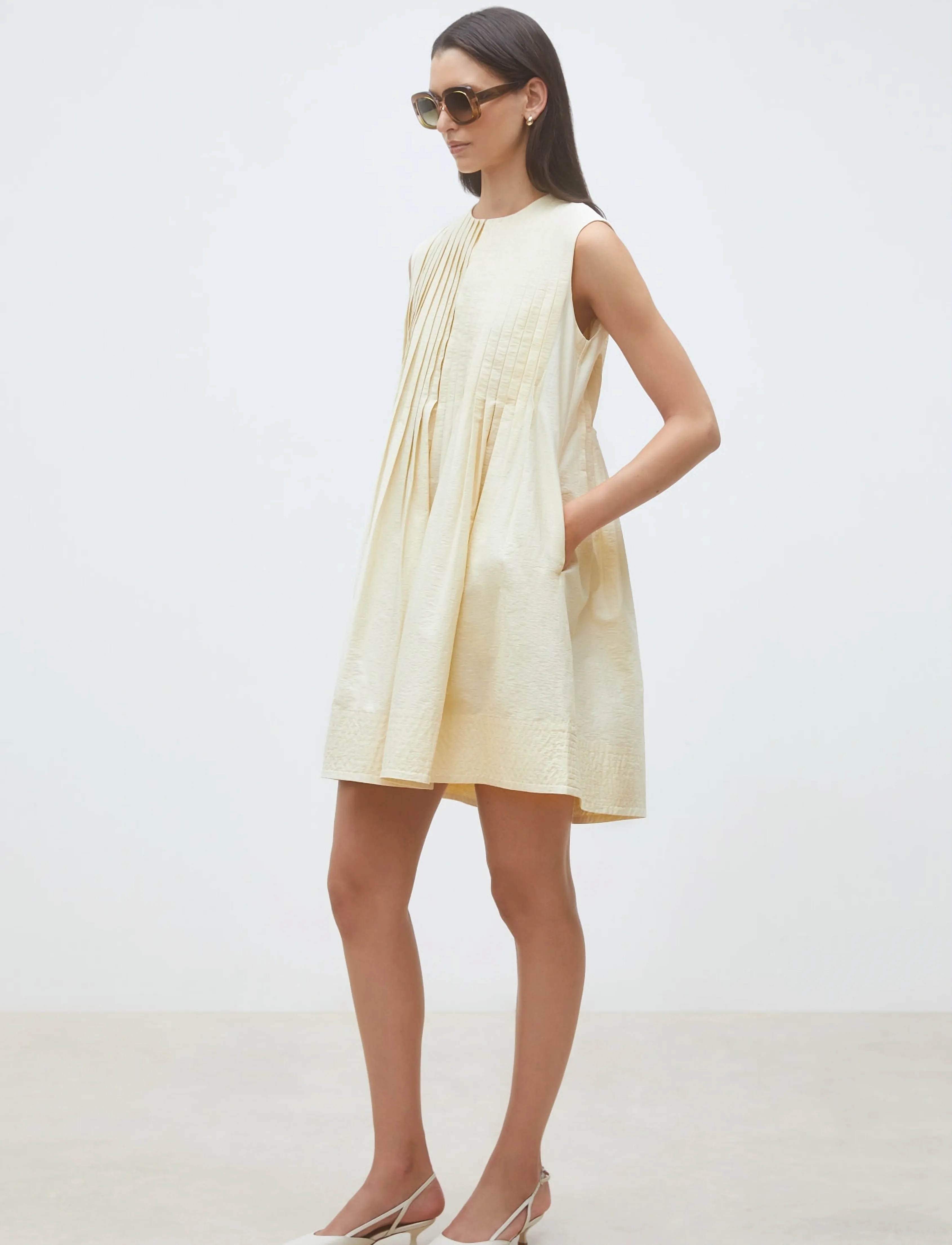 SUNCOO Paris Conely - Dresses - JAUNE / beige