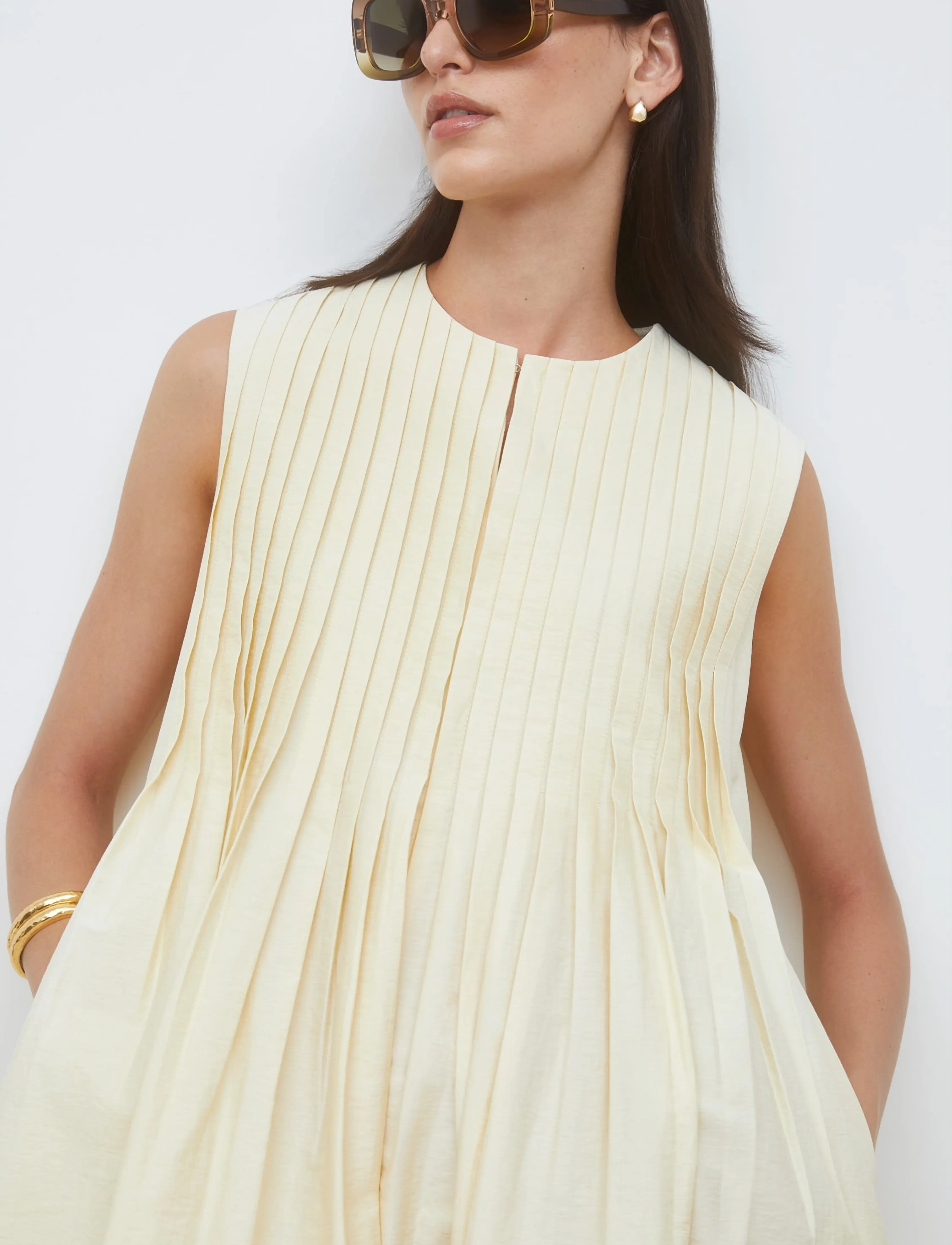 SUNCOO Paris - Conely - midi kjoler - jaune - 4