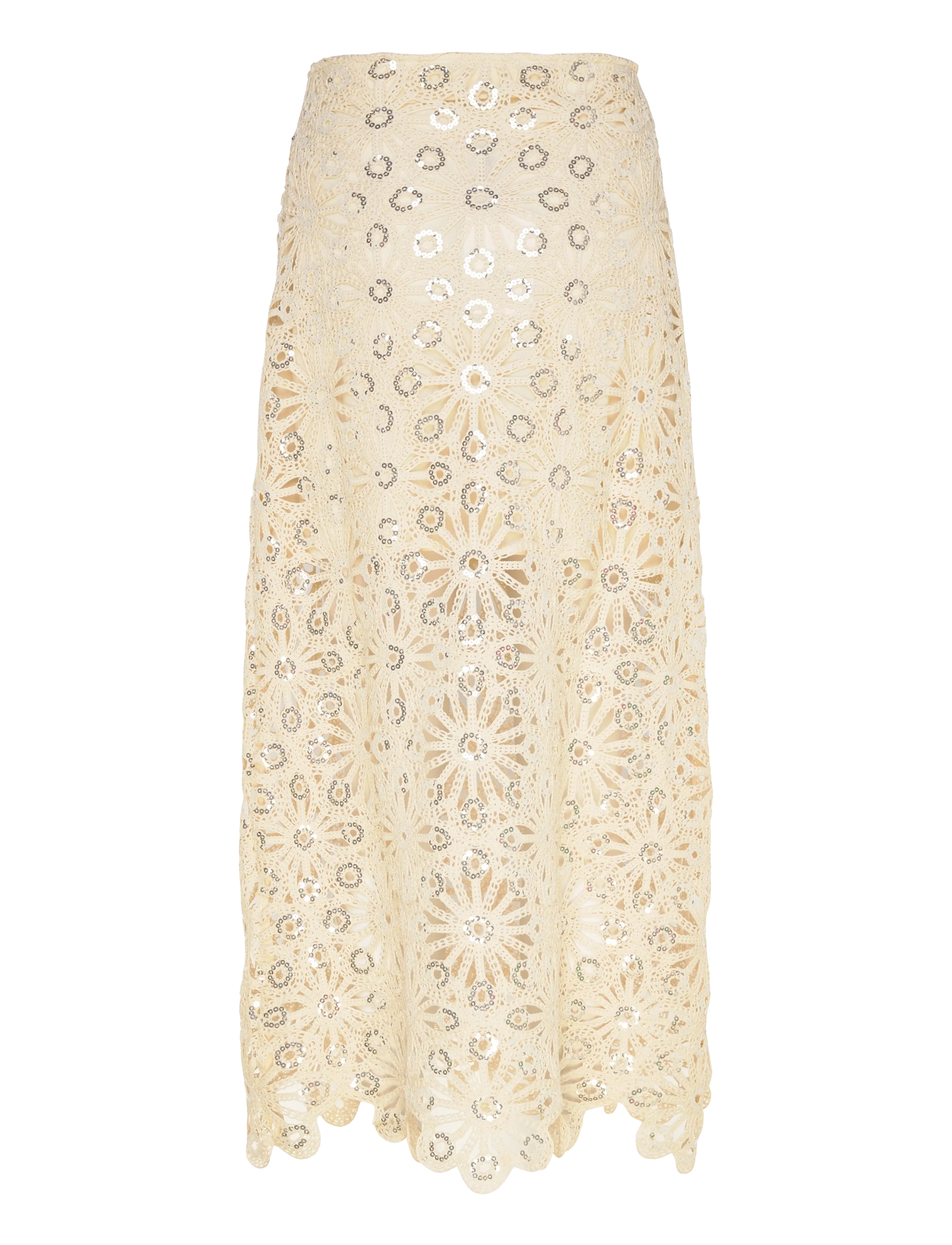 SUNCOO Paris - Fanny - pailletten-röcke - beige - 2