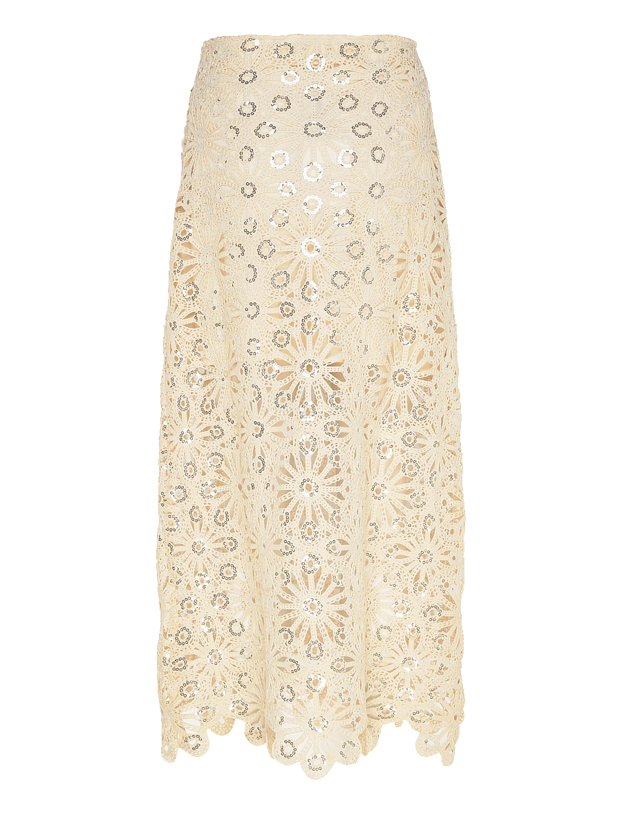 SUNCOO Paris - Fanny - pailletten-röcke - beige - 2
