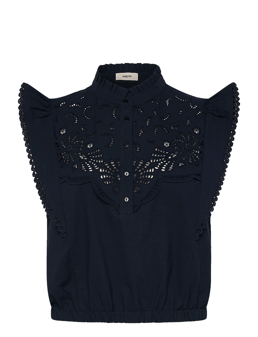 SUNCOO Paris - Louna - Ärmellose blusen - bleu nuit - 1