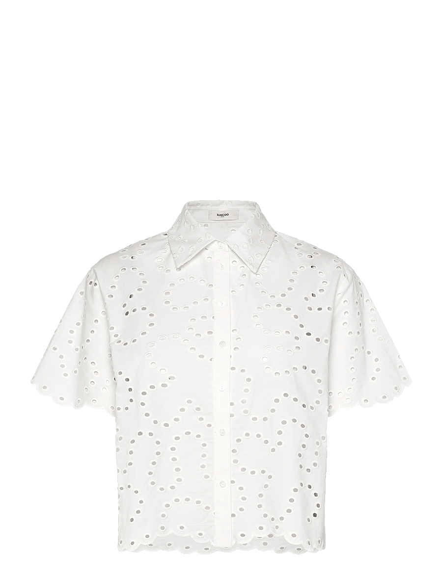 SUNCOO Paris - Lory - kortärmade skjortor - blanc casse - 1