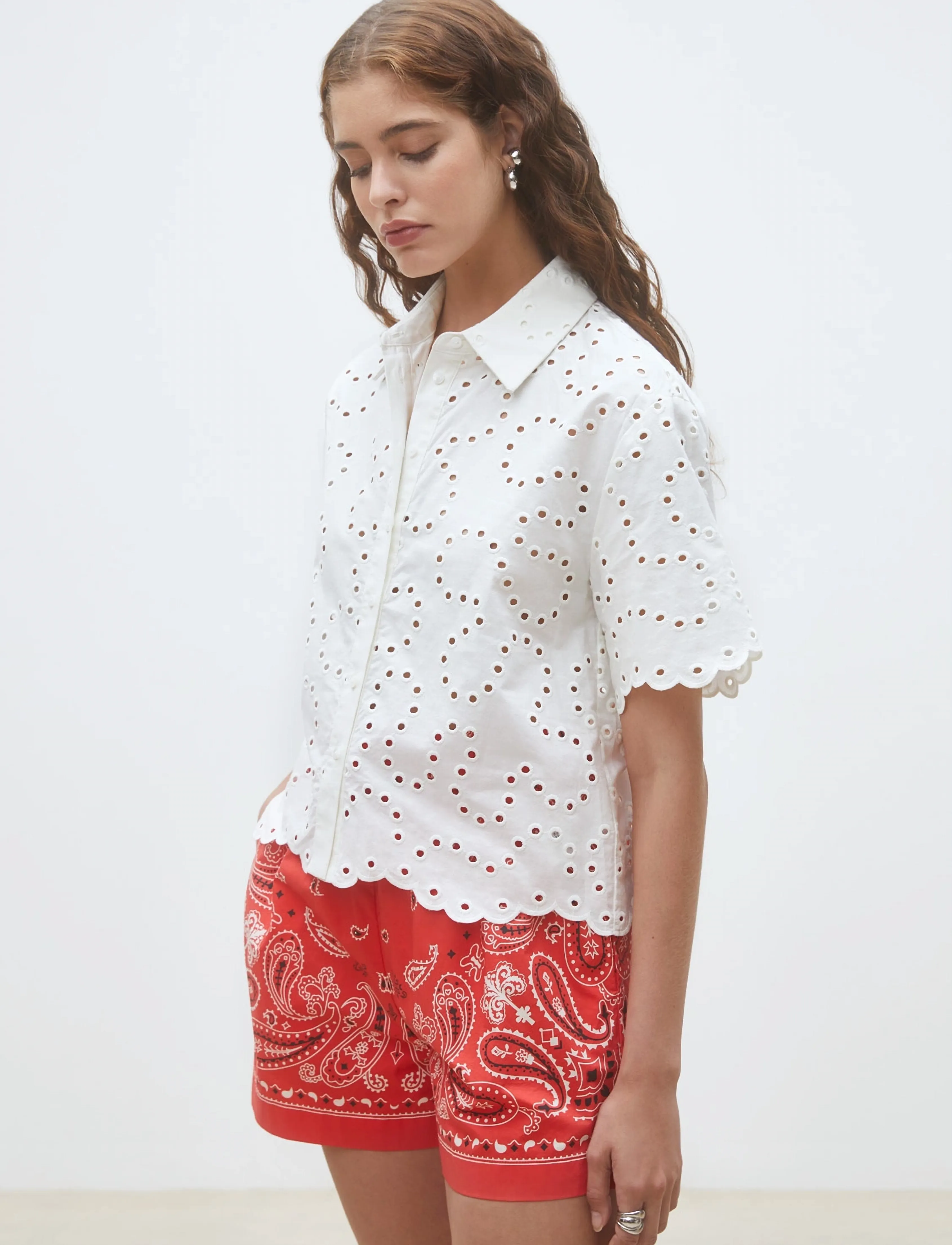 SUNCOO Paris - Lory - kortärmade skjortor - blanc casse - 4