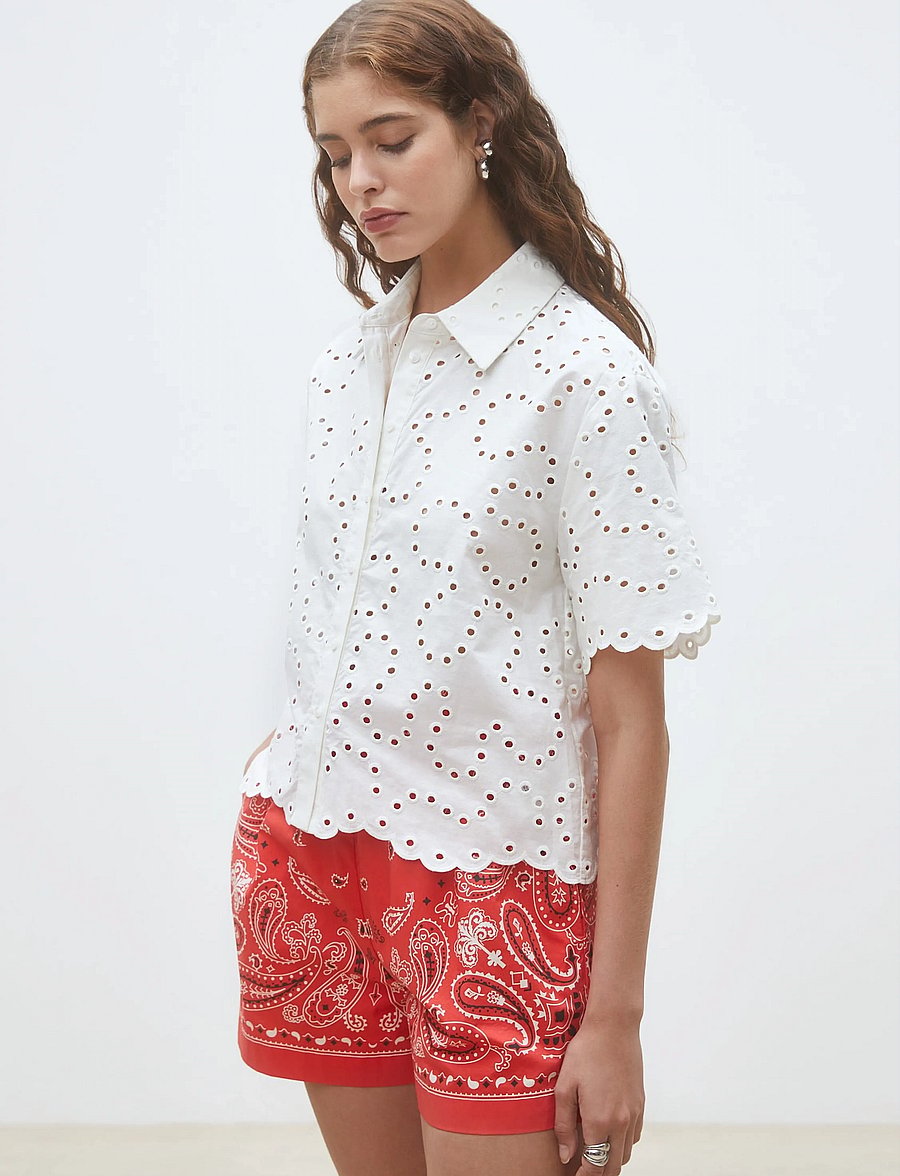 SUNCOO Paris - Lory - kortärmade skjortor - blanc casse - 4