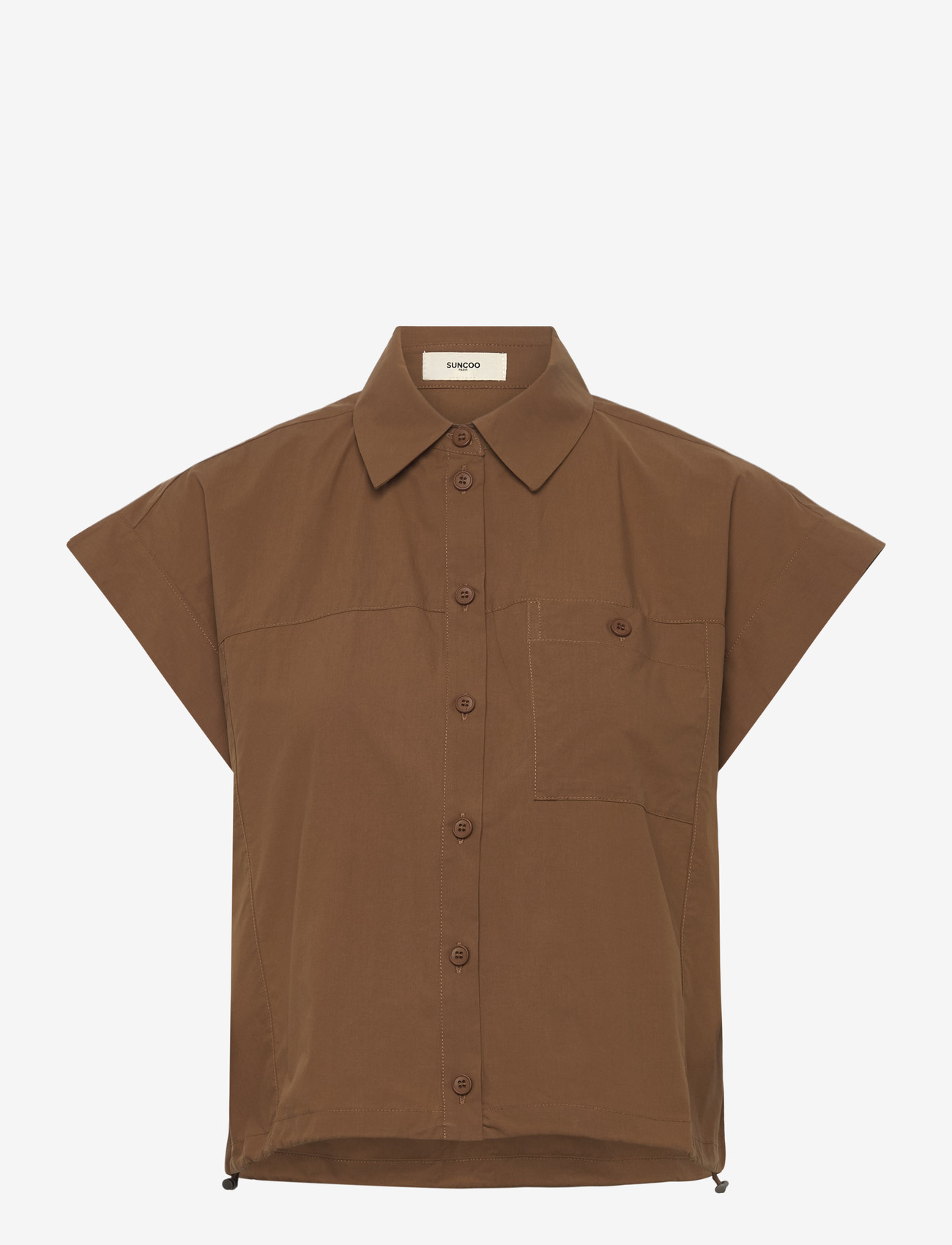 SUNCOO Paris - Lorena - kortærmede skjorter - tabac - 1